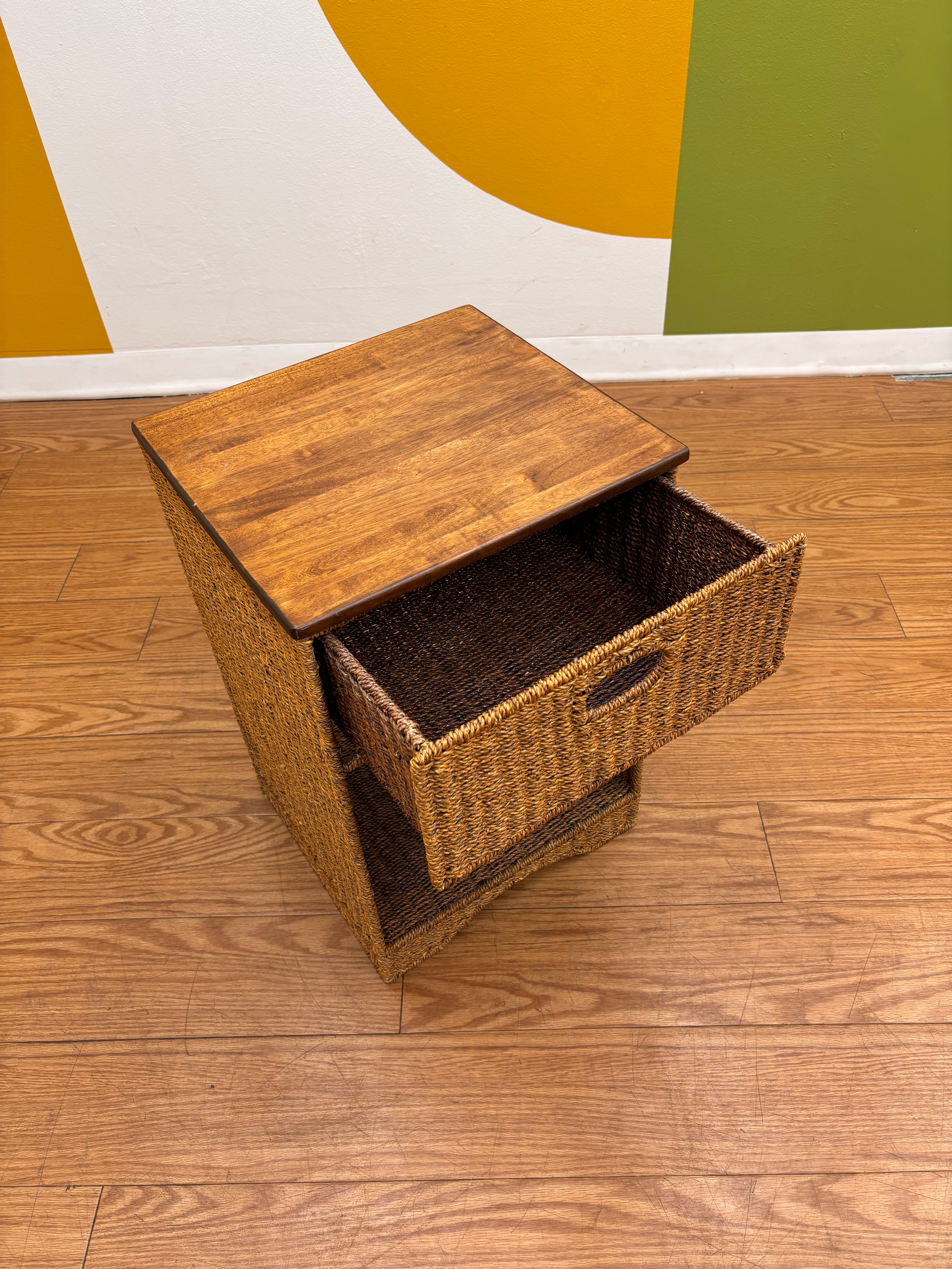 Wicker Nightstand