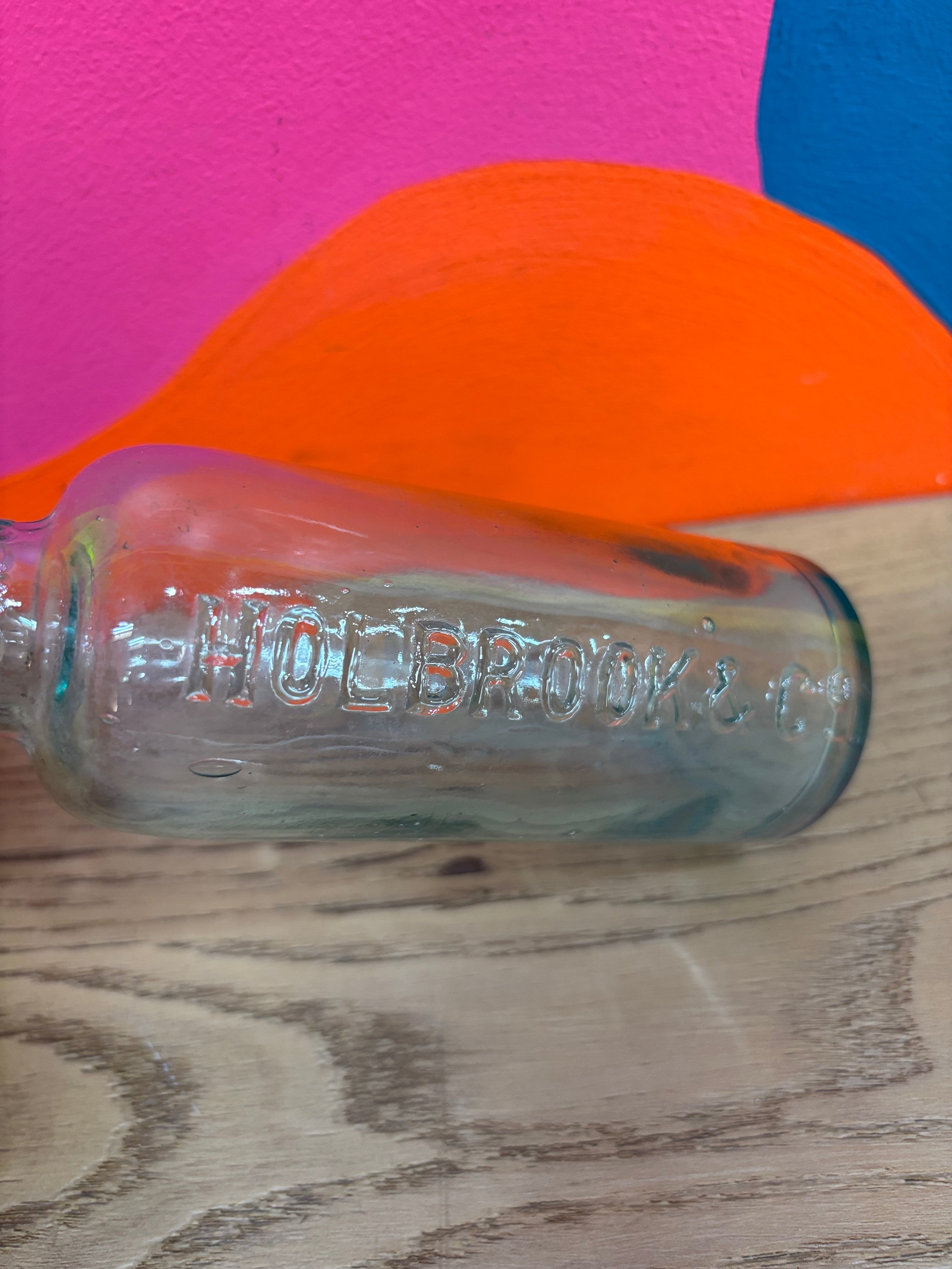 Glass Holbrook & Co Bottle
