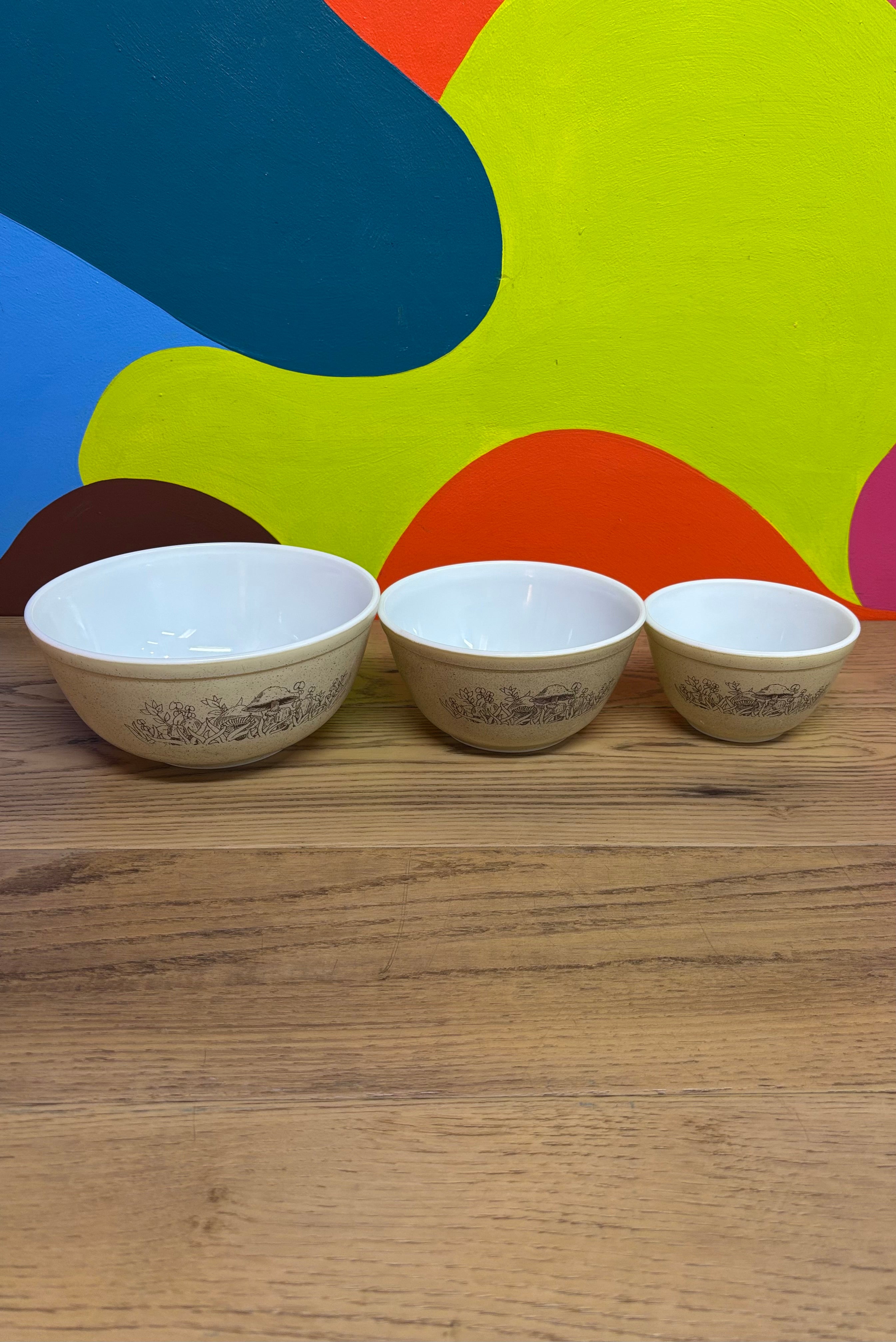Pyrex Forest Fancies Set of 3 Mixing Bowls