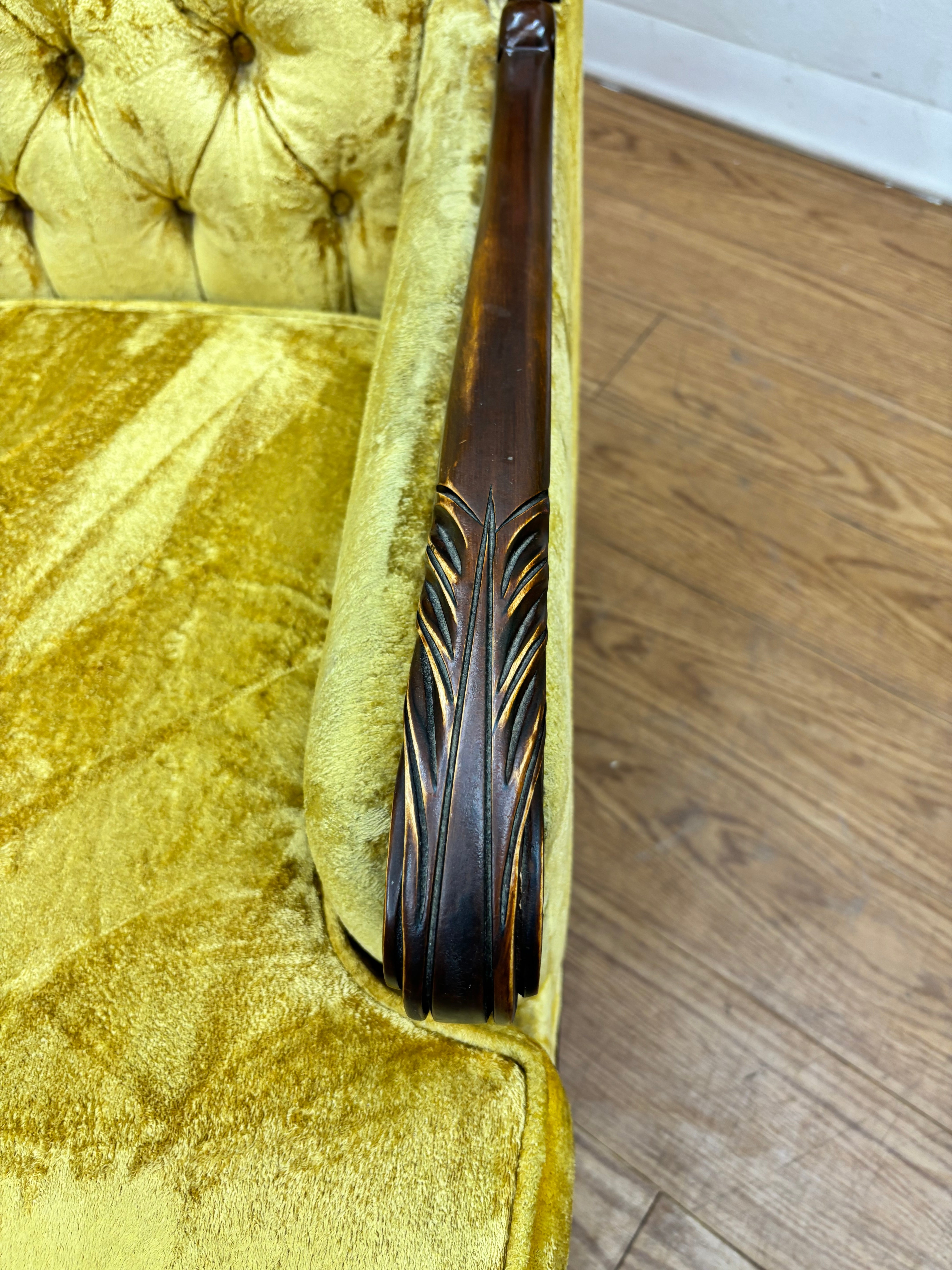 Yellow Tufted Chair