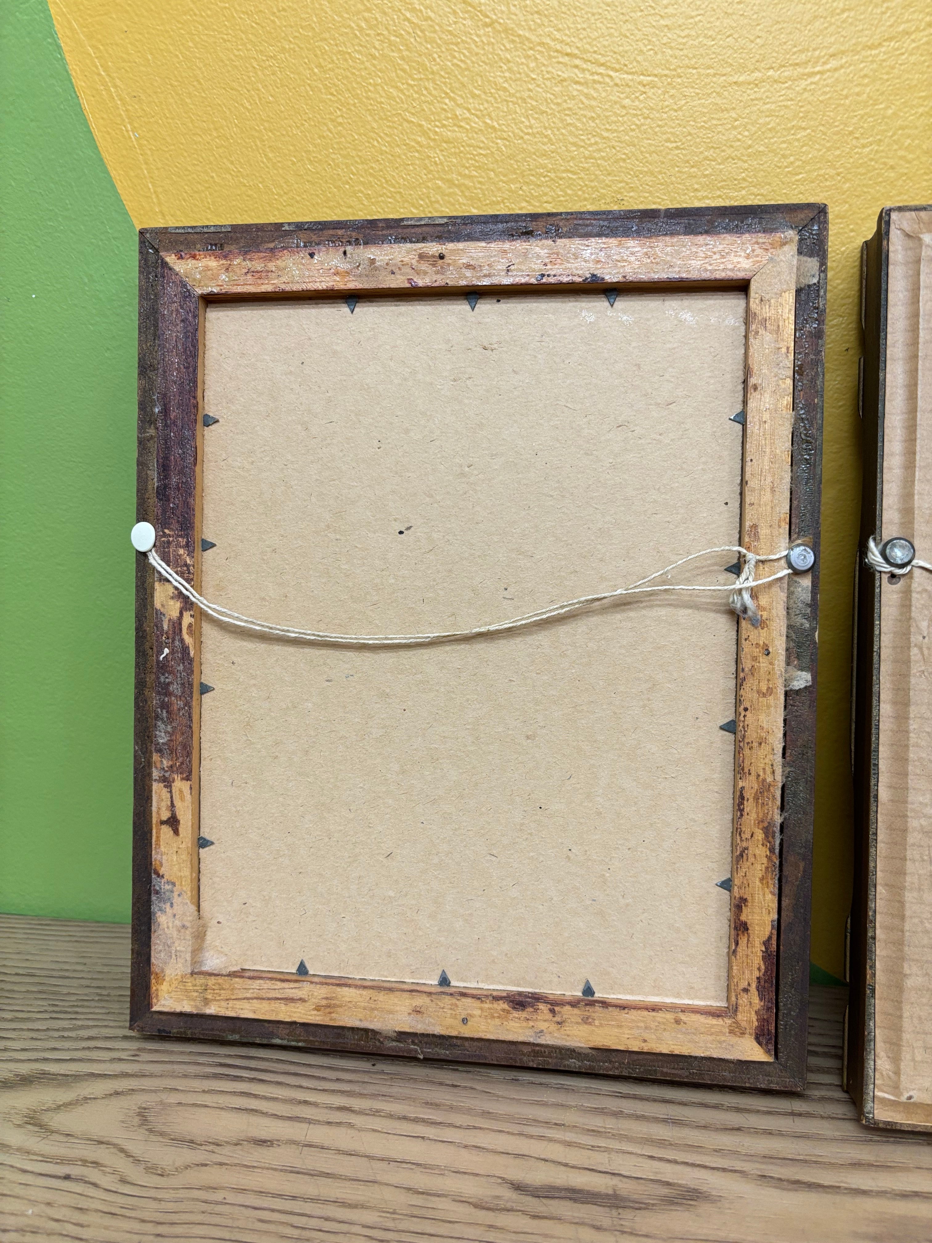 Charlotte & Peter Gold Framed Portraits