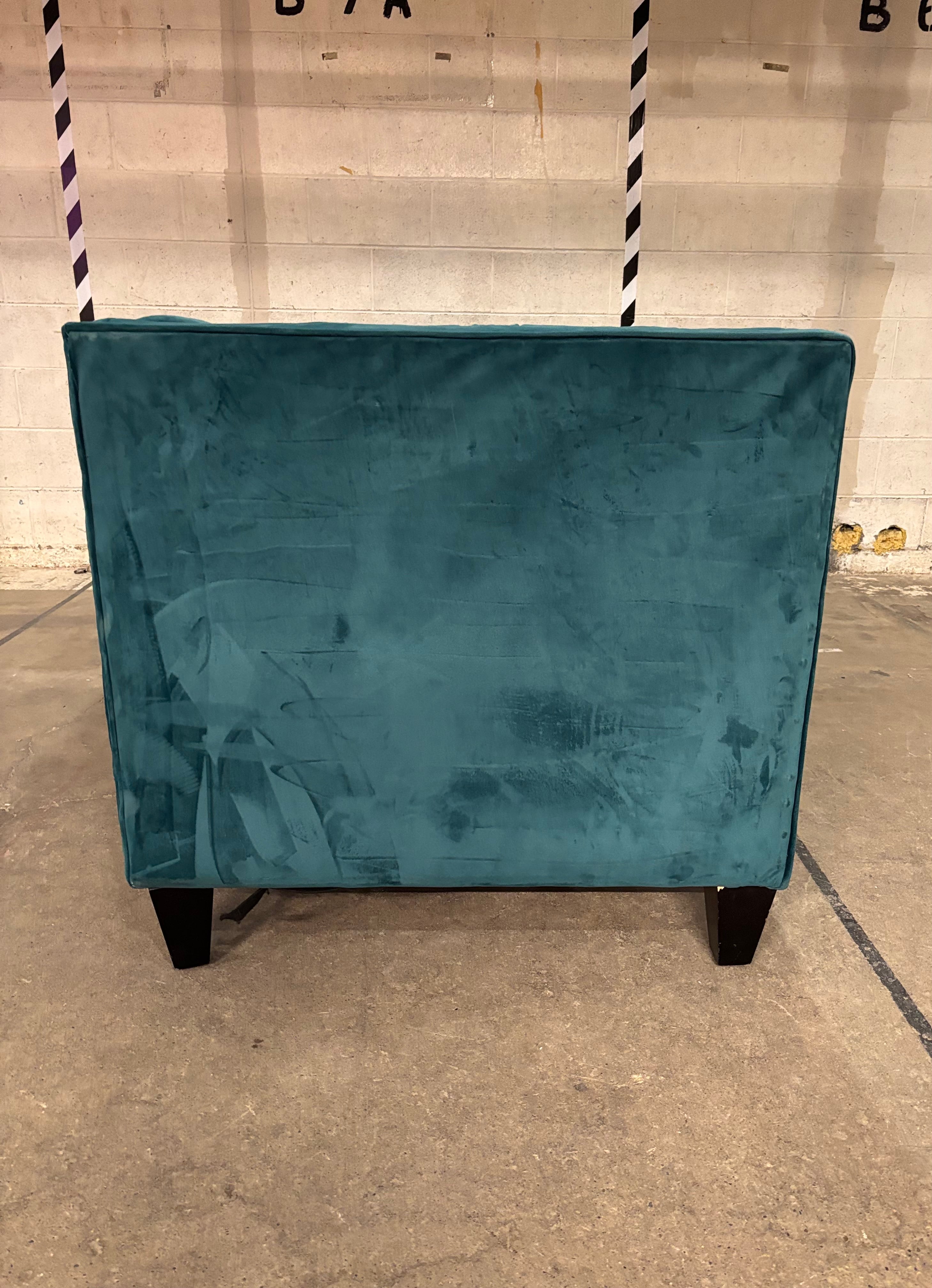 Blue Velvet Sofa