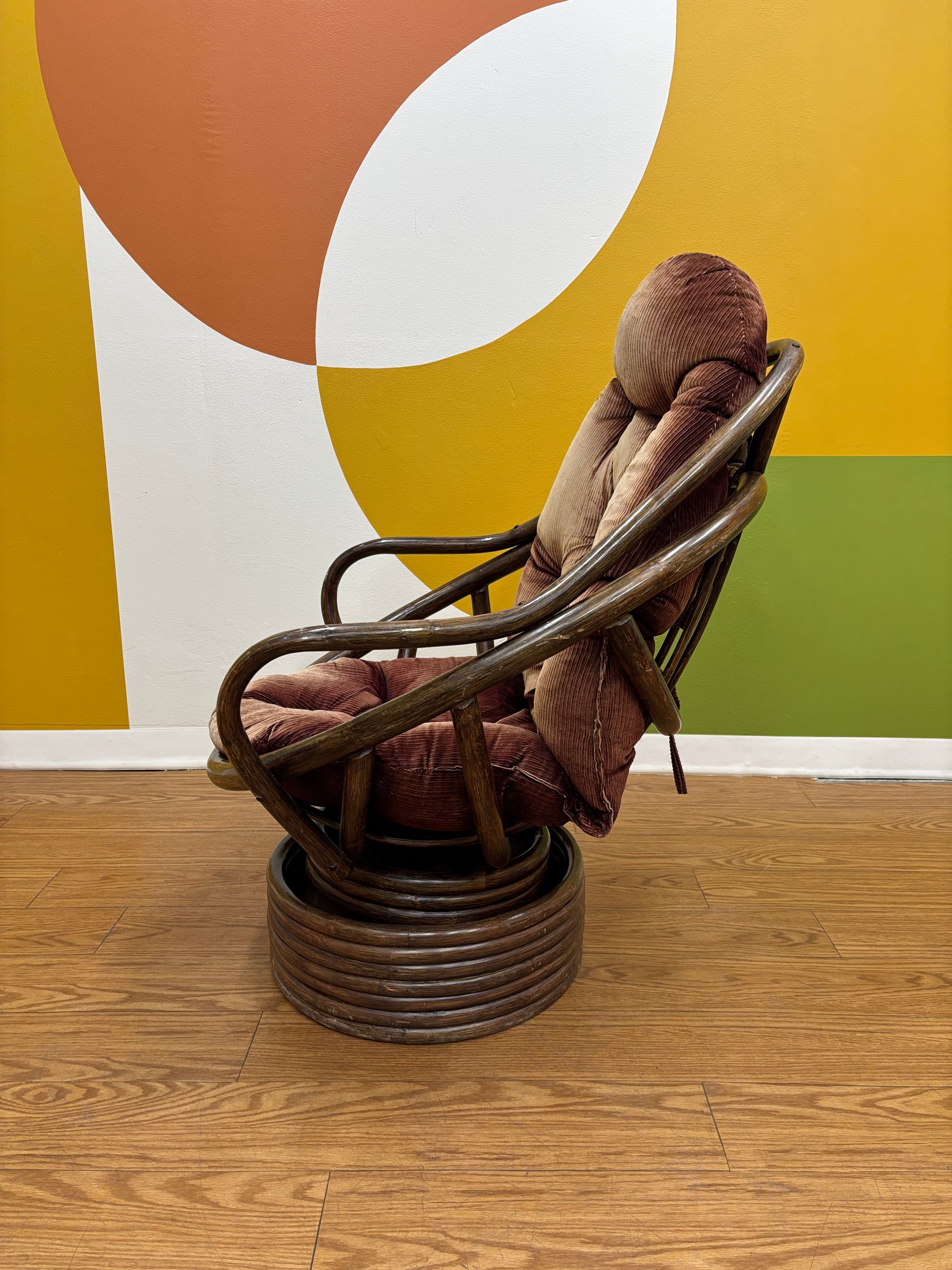 Rattan Swivel Egg Chair #1