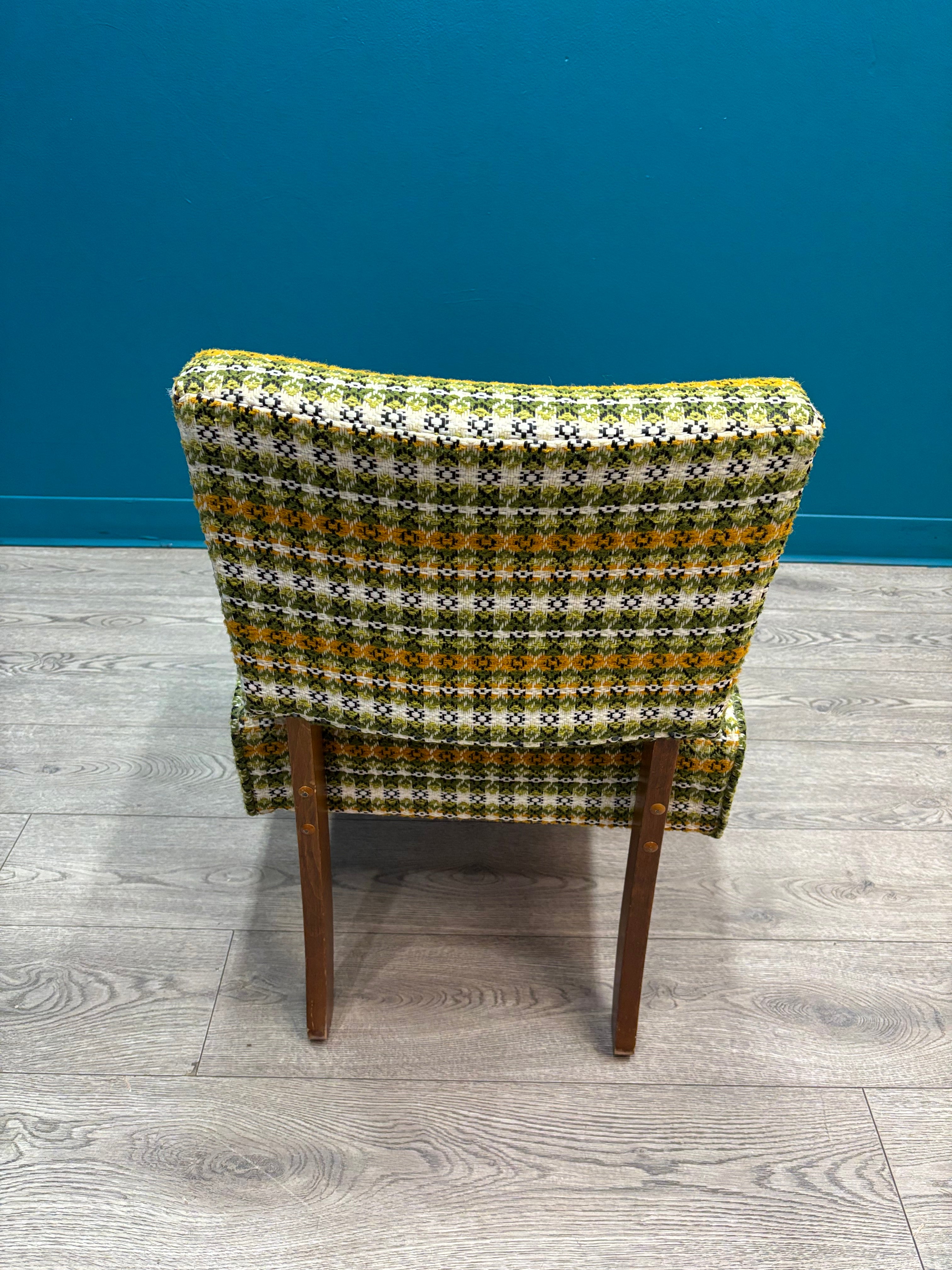 Plaid Accent Chair
