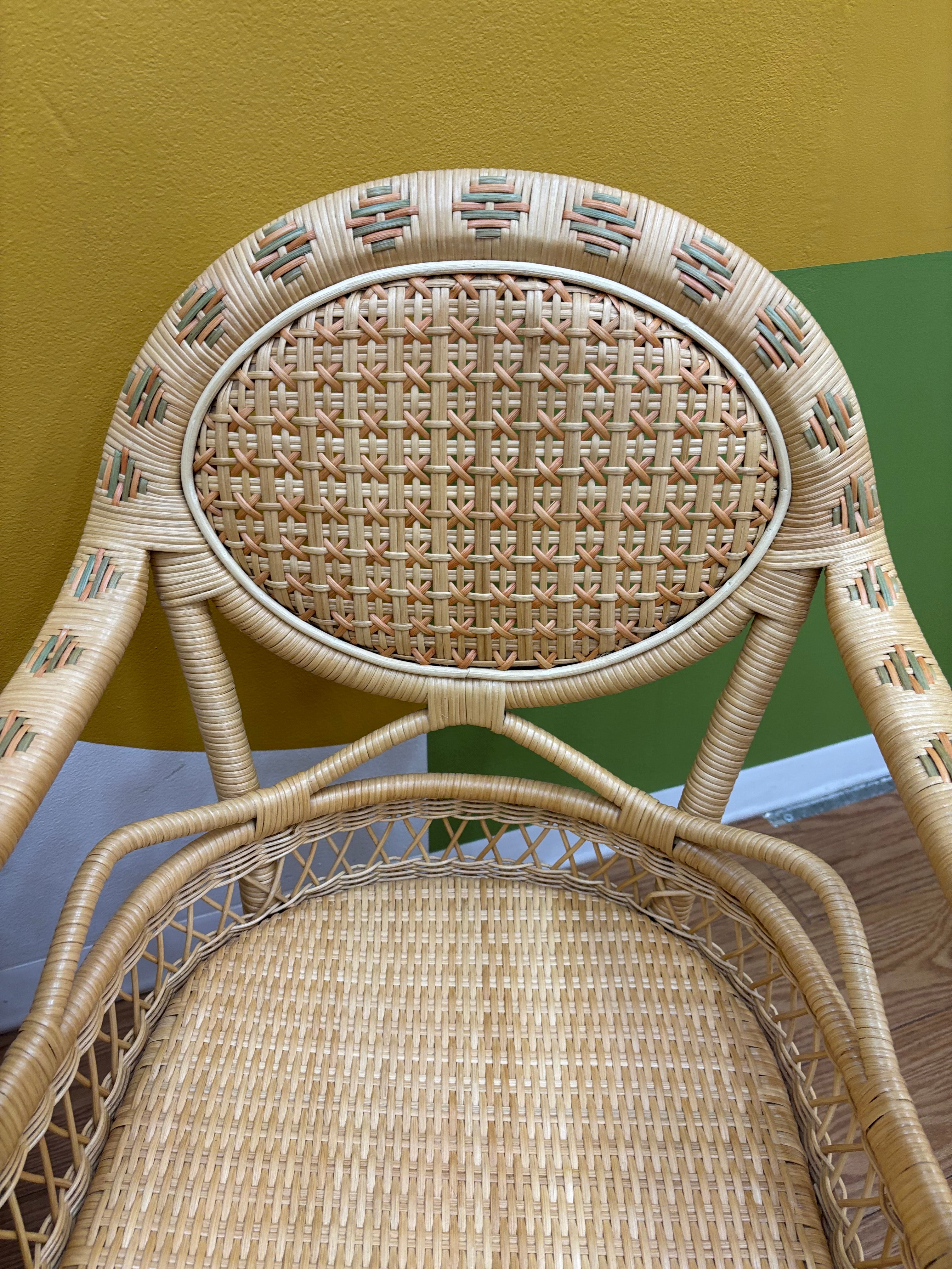 (2) Wicker Armchairs