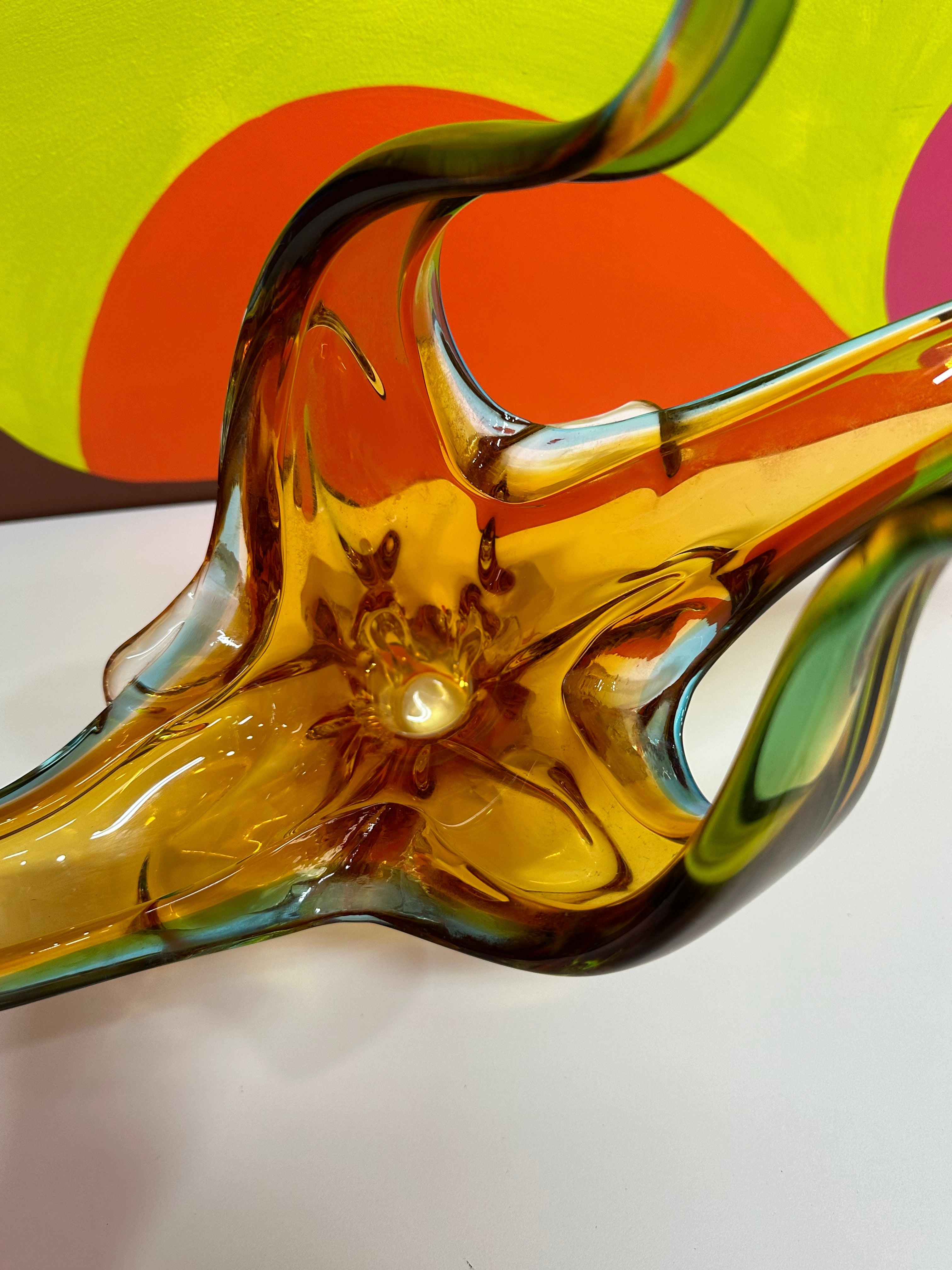 Glass Bird Vase