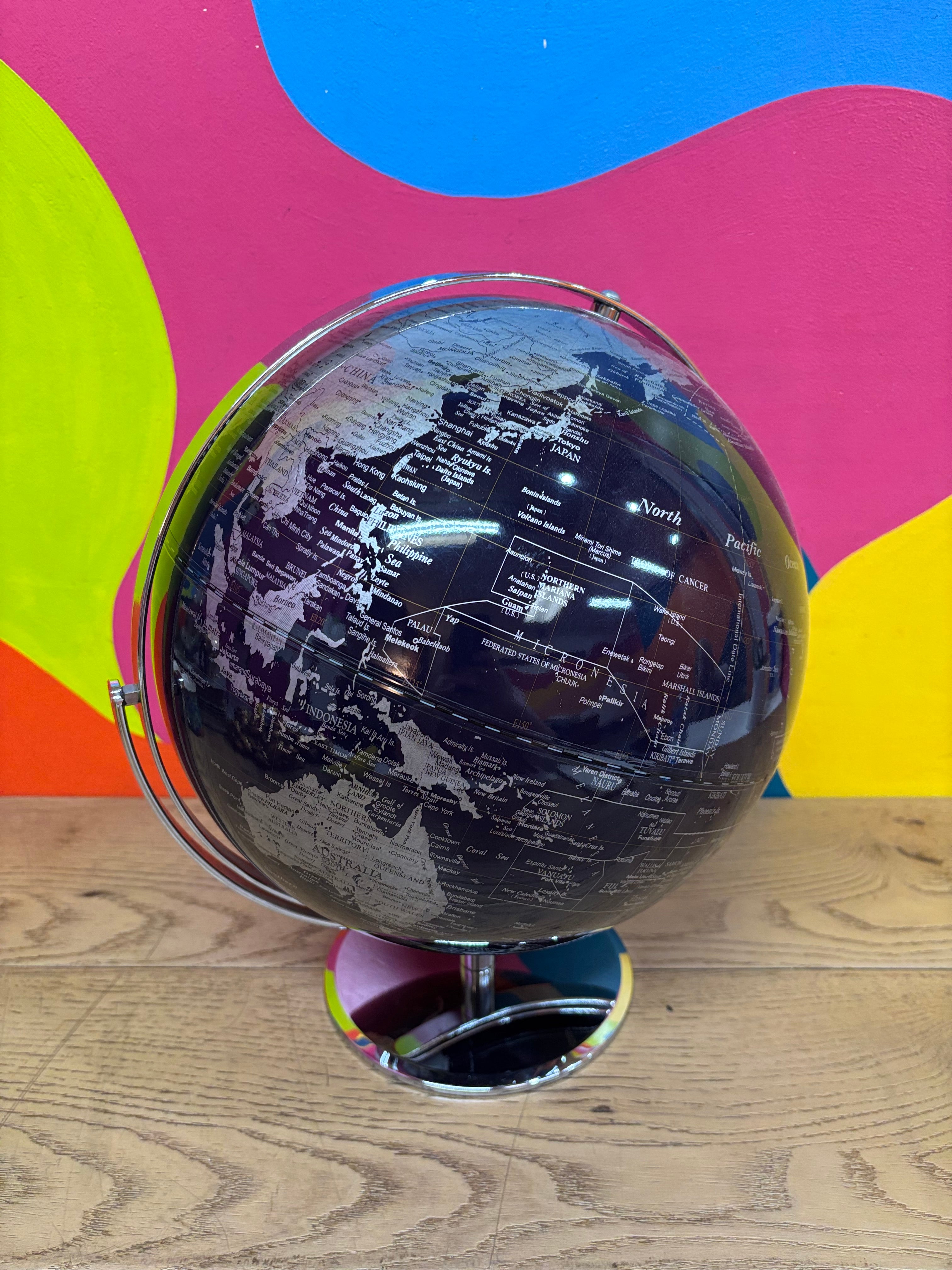 Dark Navy Globe