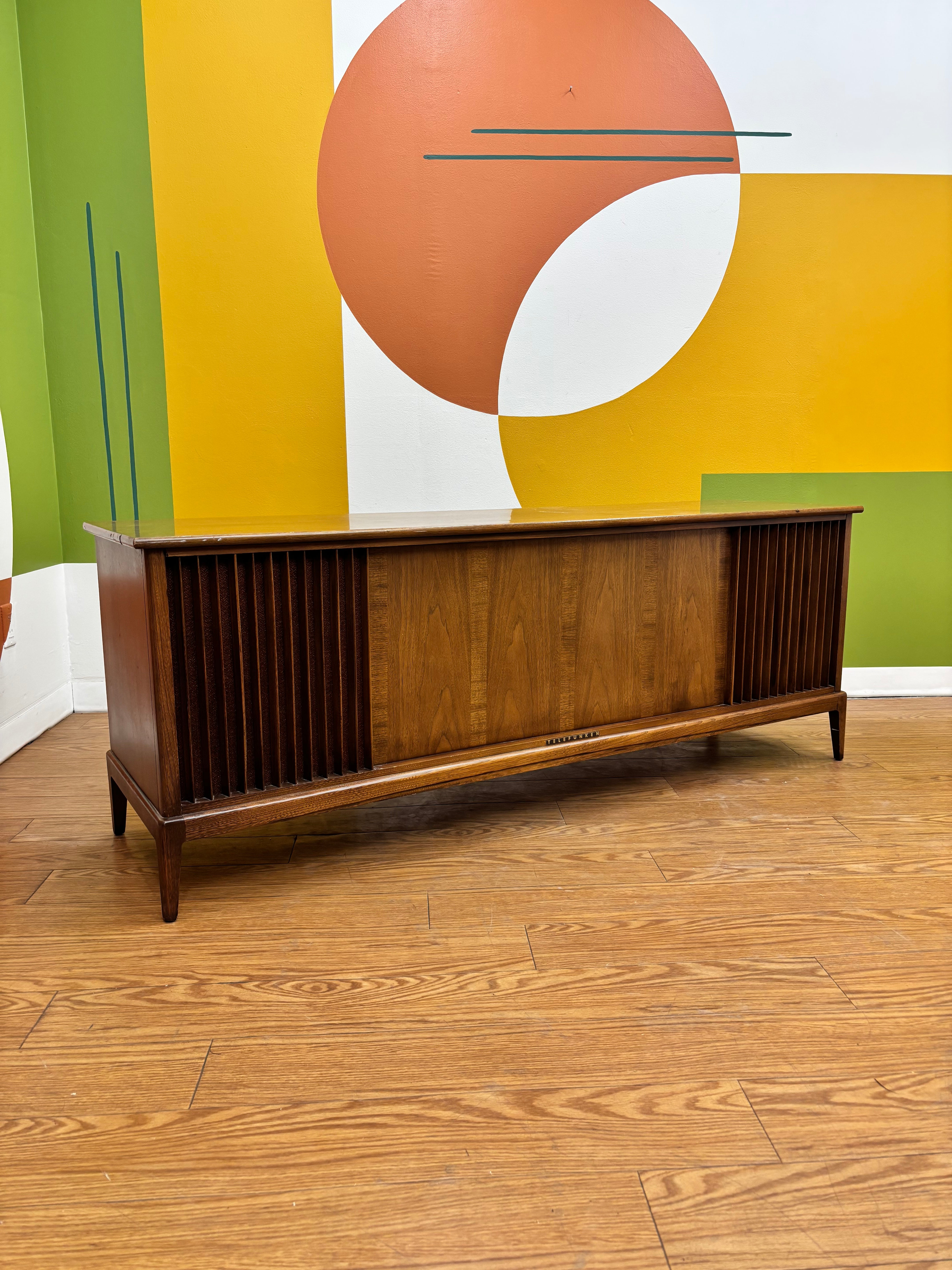Telefunken Stereo Console Cabinet with Record Player
