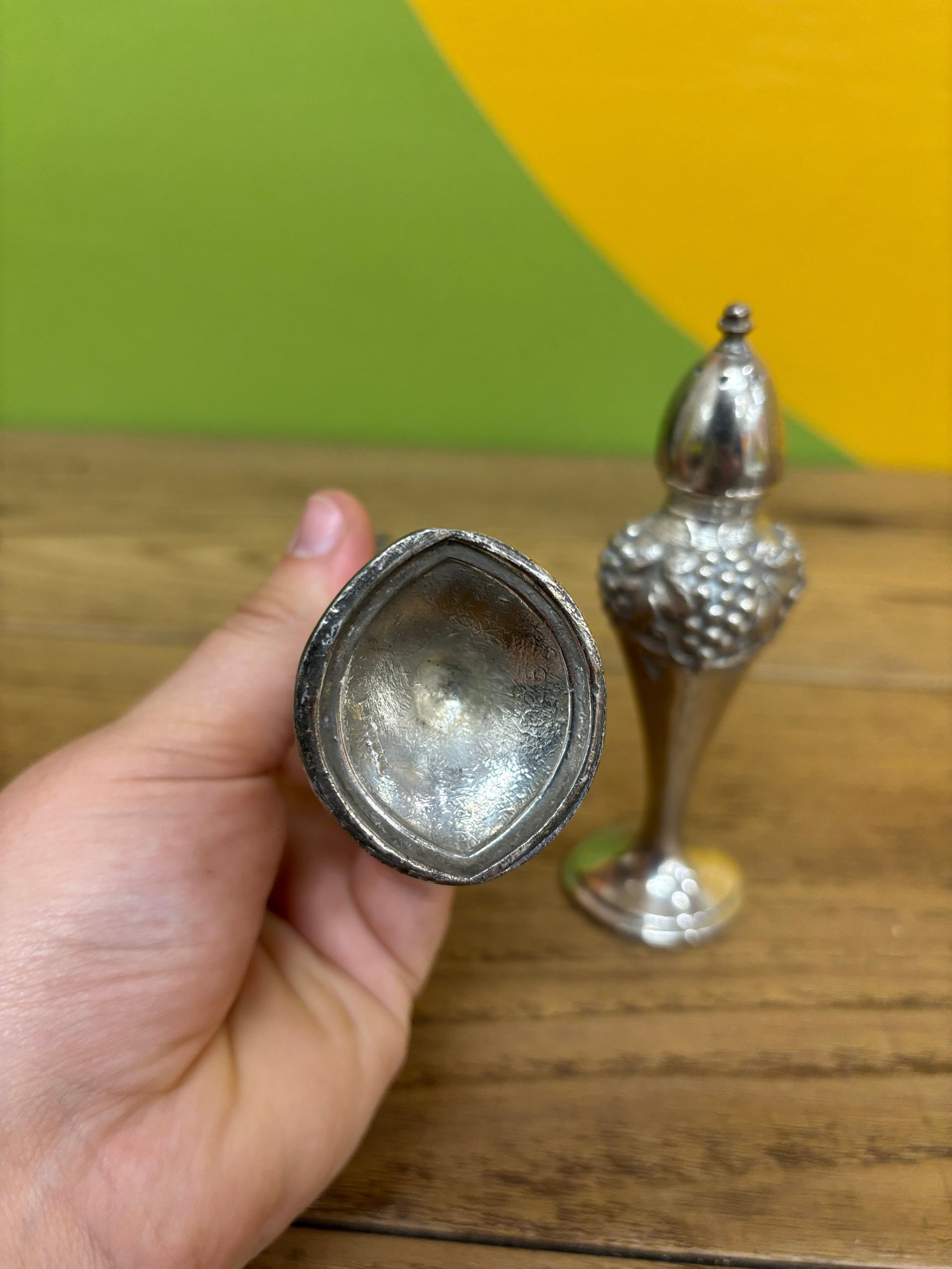Silver Plated Salt & Pepper Shakers
