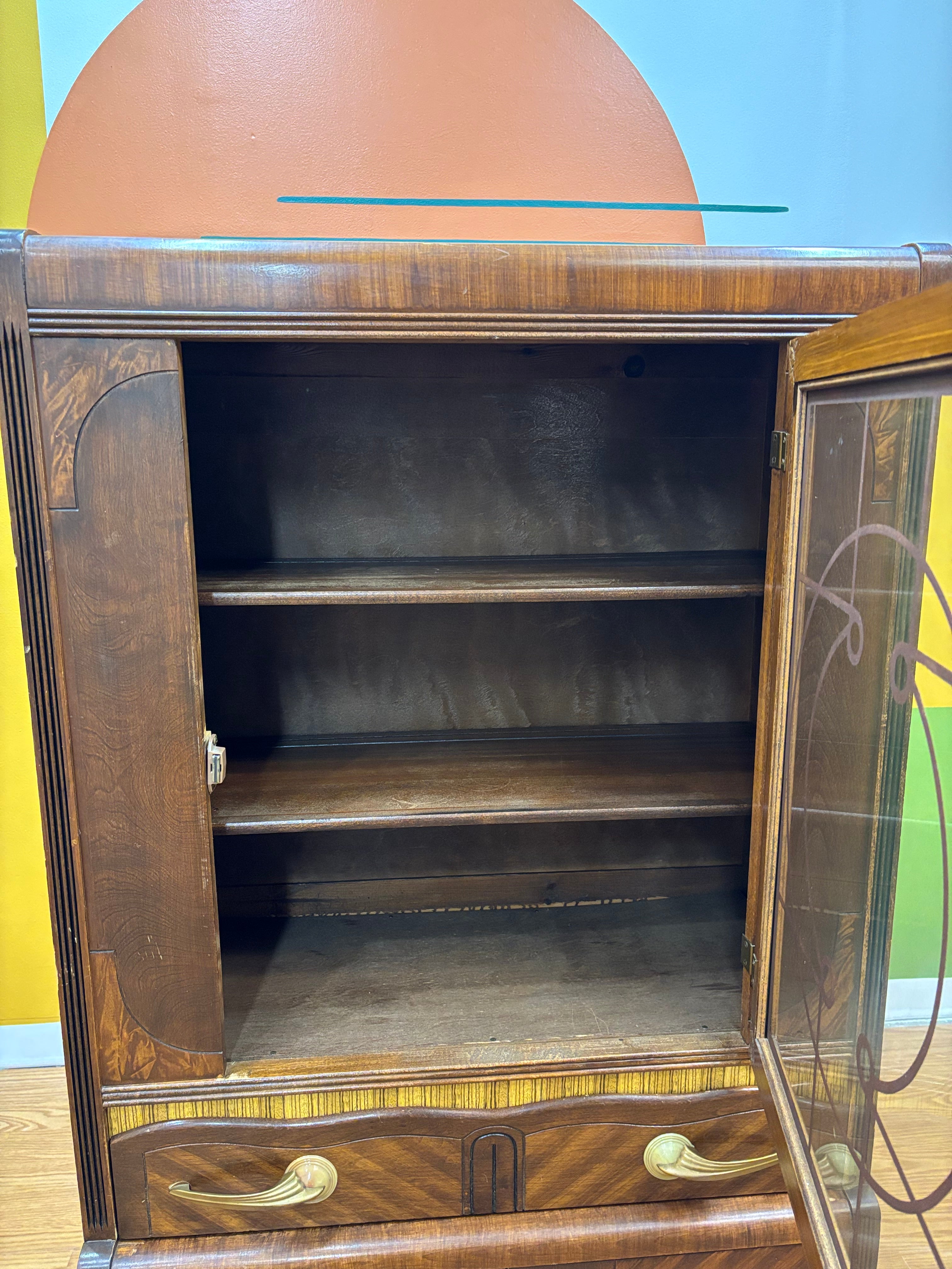 Wood Display Cabinet