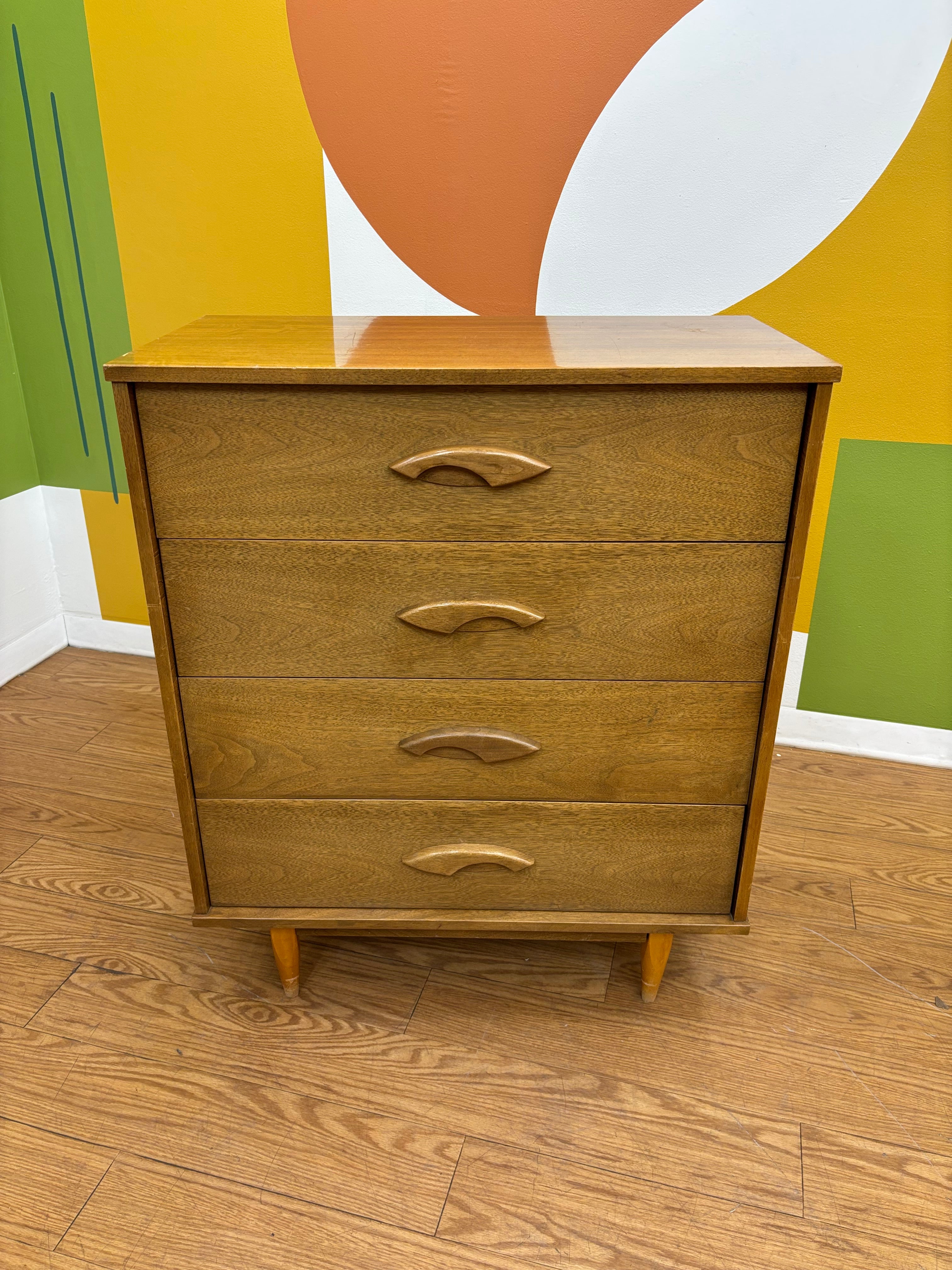 4 Drawer Wood Dresser