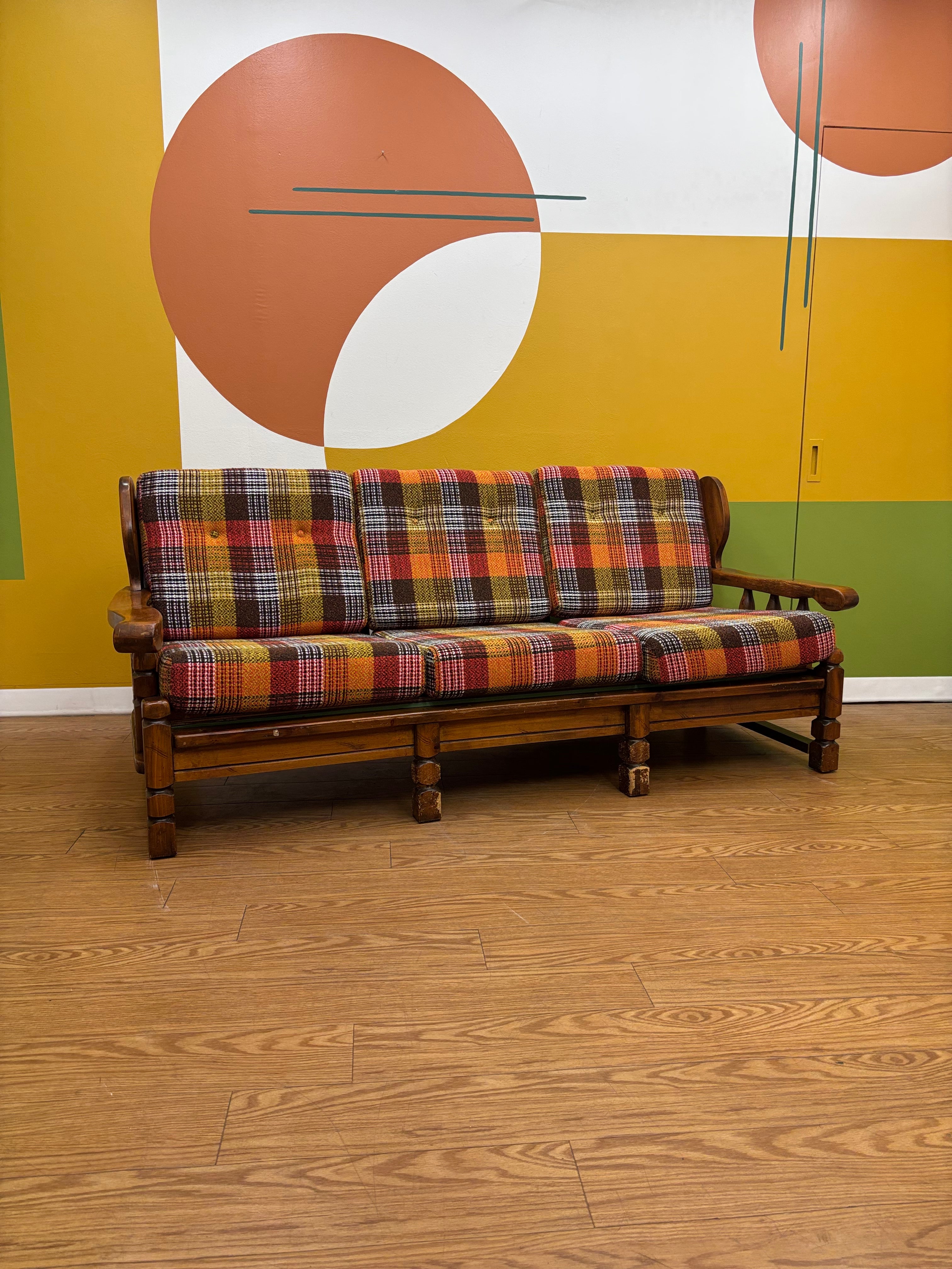 Plaid Sofa
