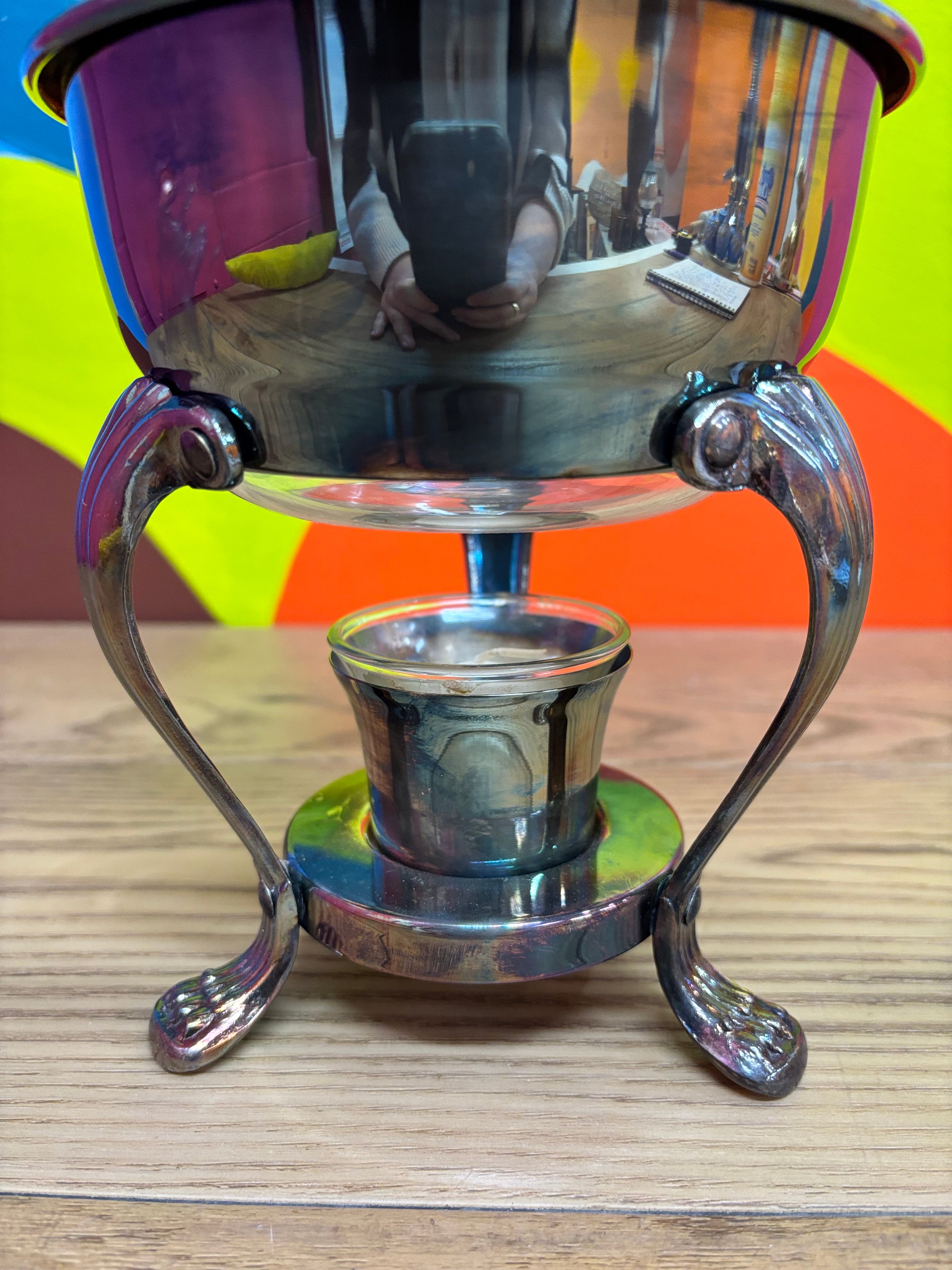 Glass Carafe with Warming Stand