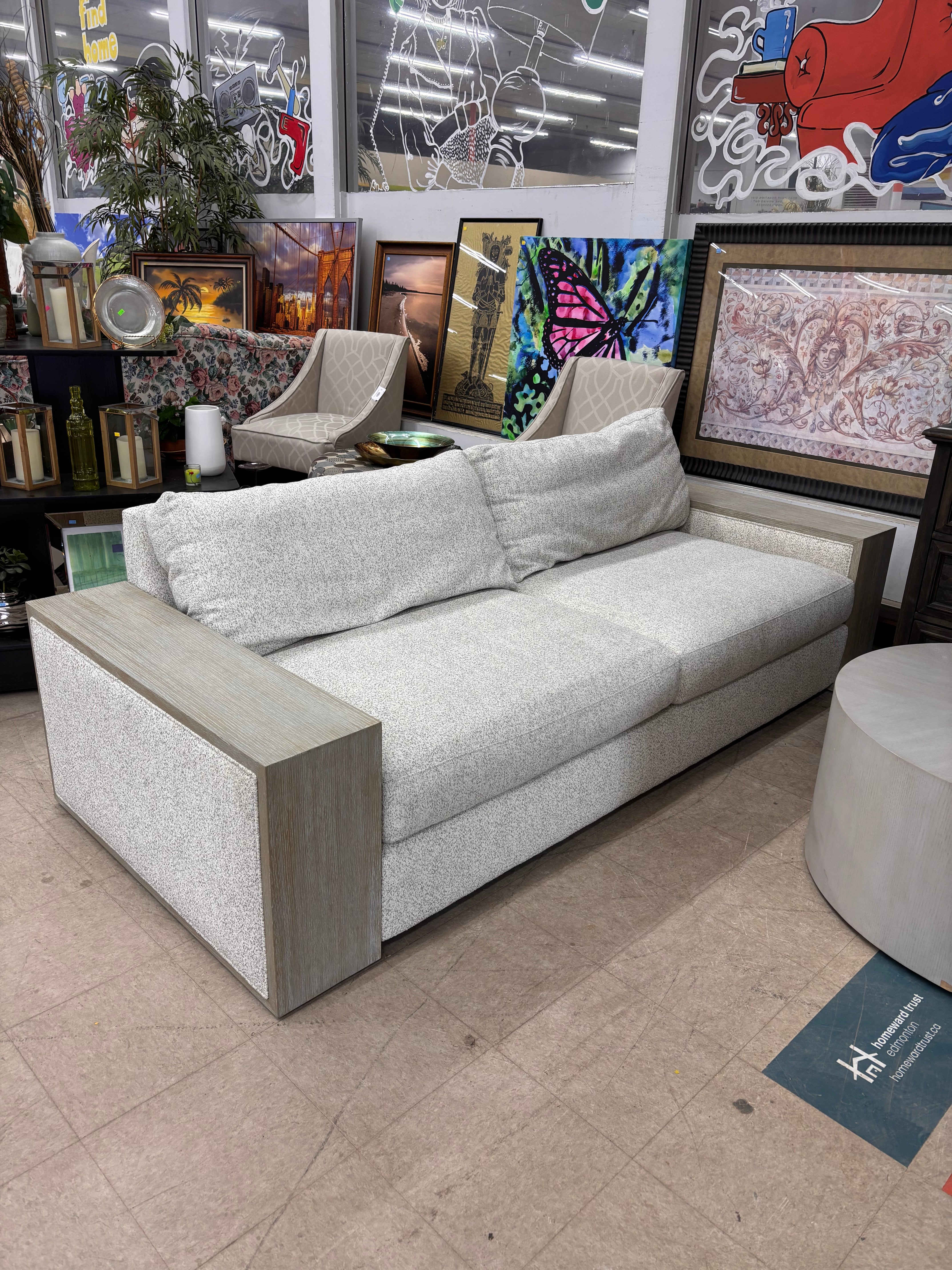 Grey Fabric Sofa