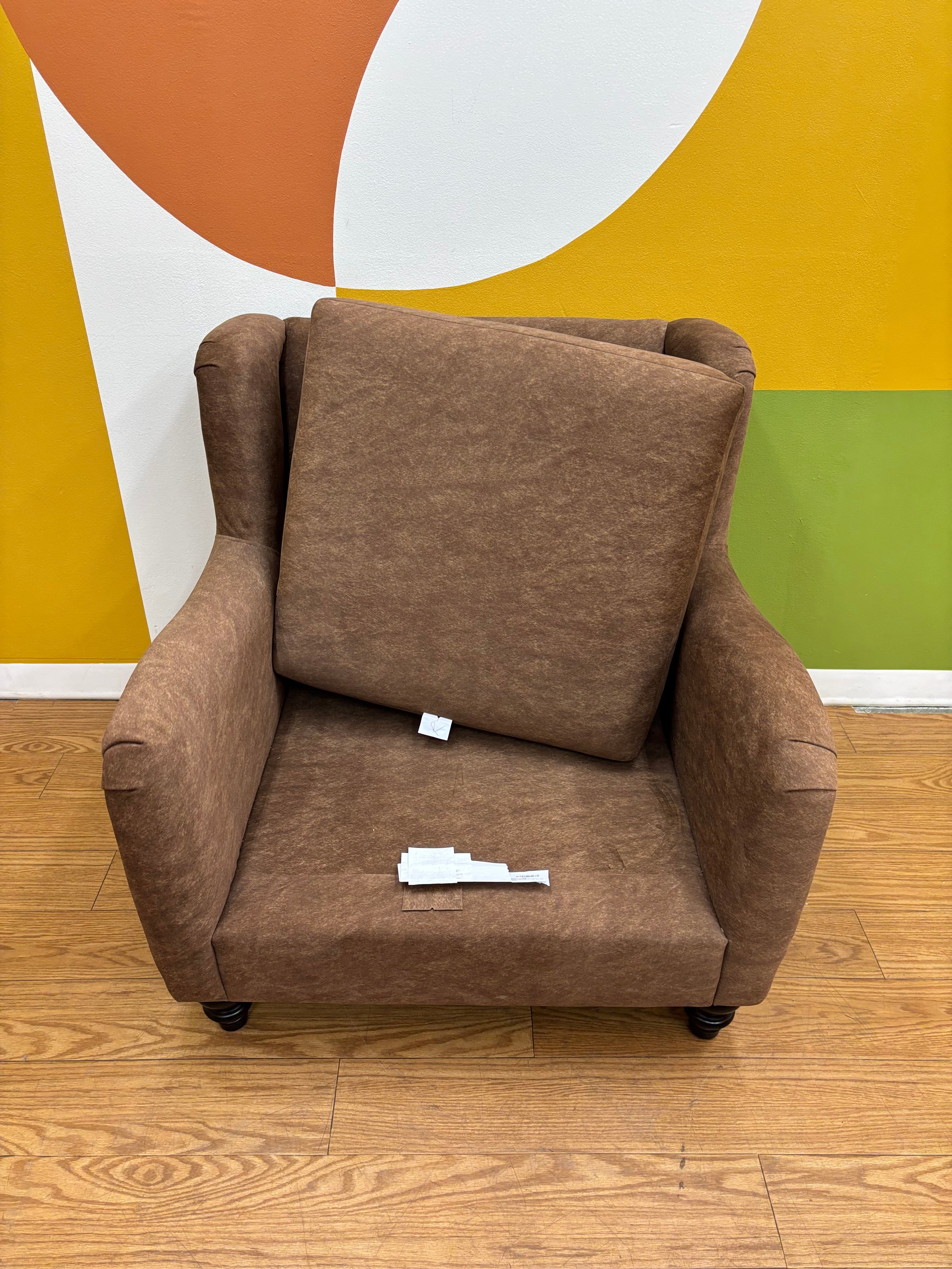 Brown Oversized Armchair