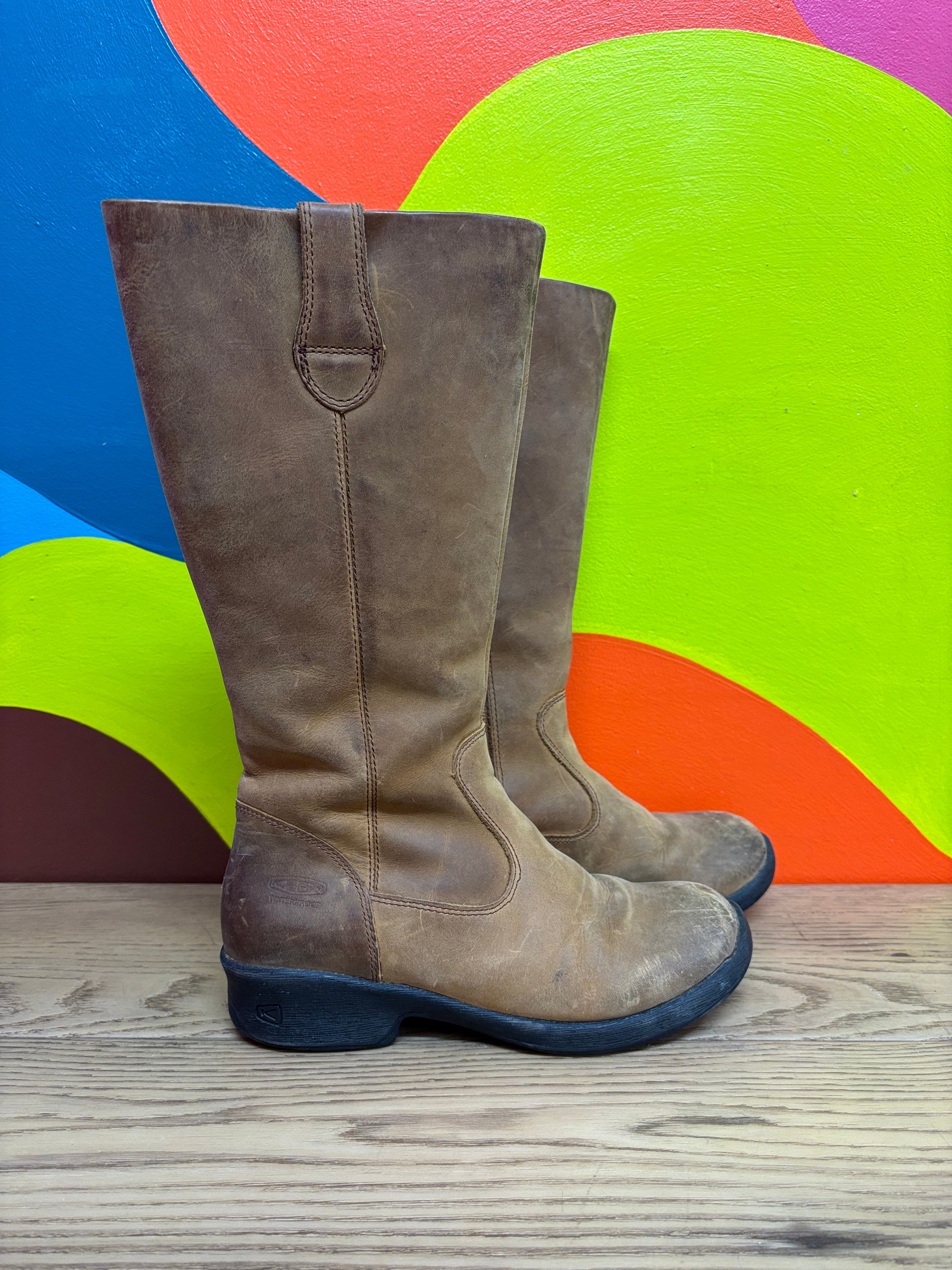 Keen Waterproof Brown Riding Boots - Women's 7.5