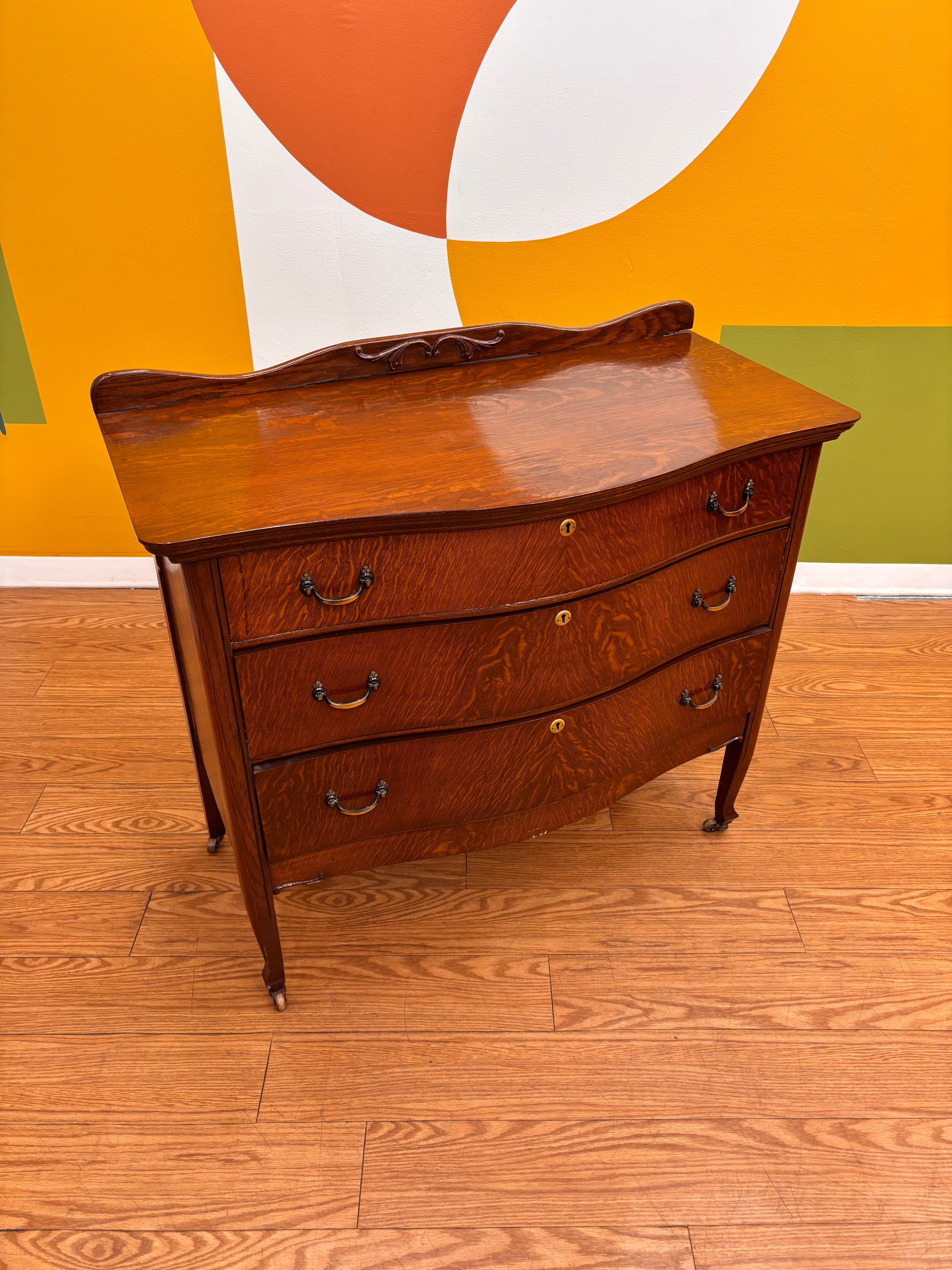 Wood 3 Drawer Dresser