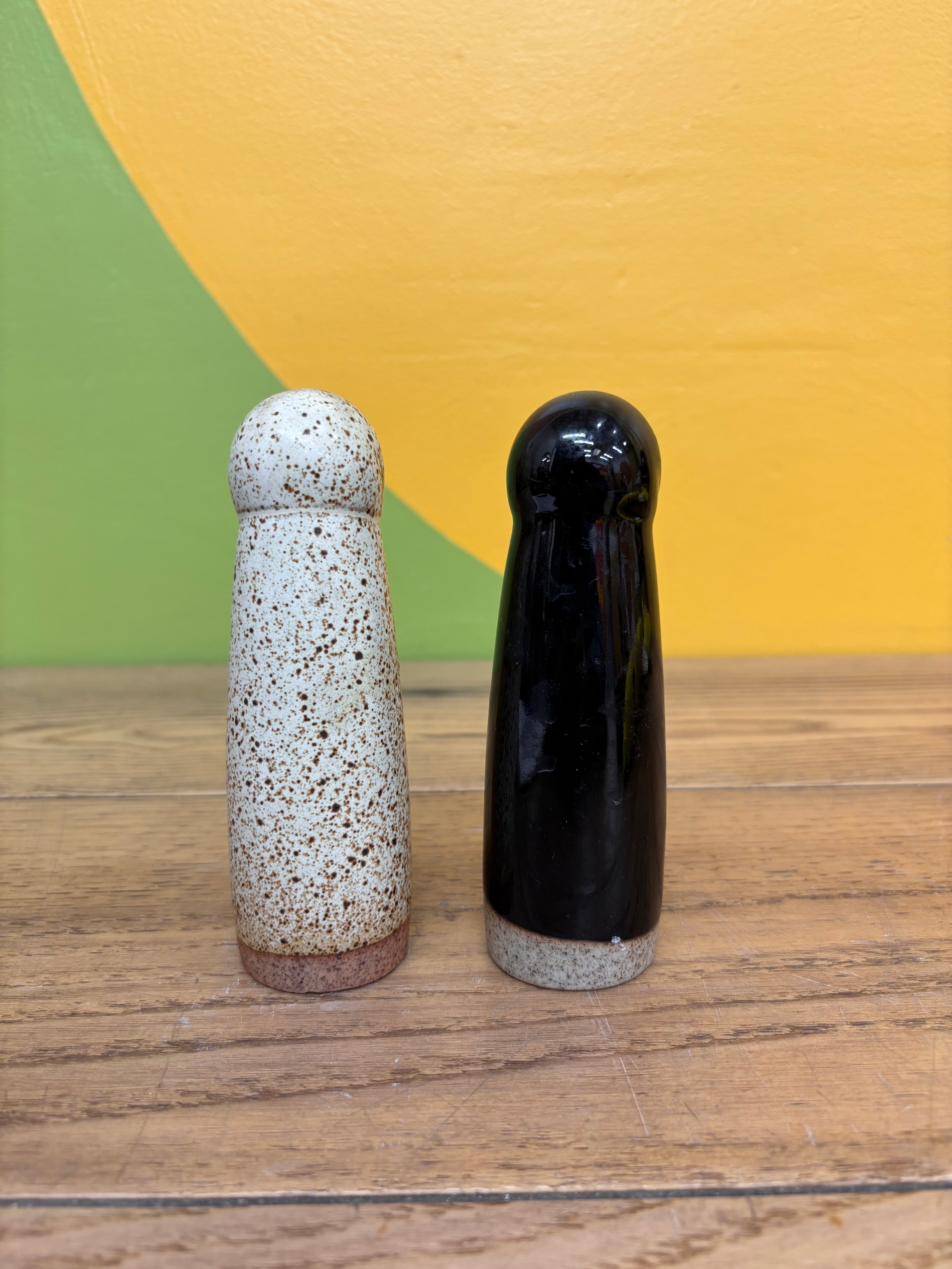 Stoneware Salt and Pepper Shakers