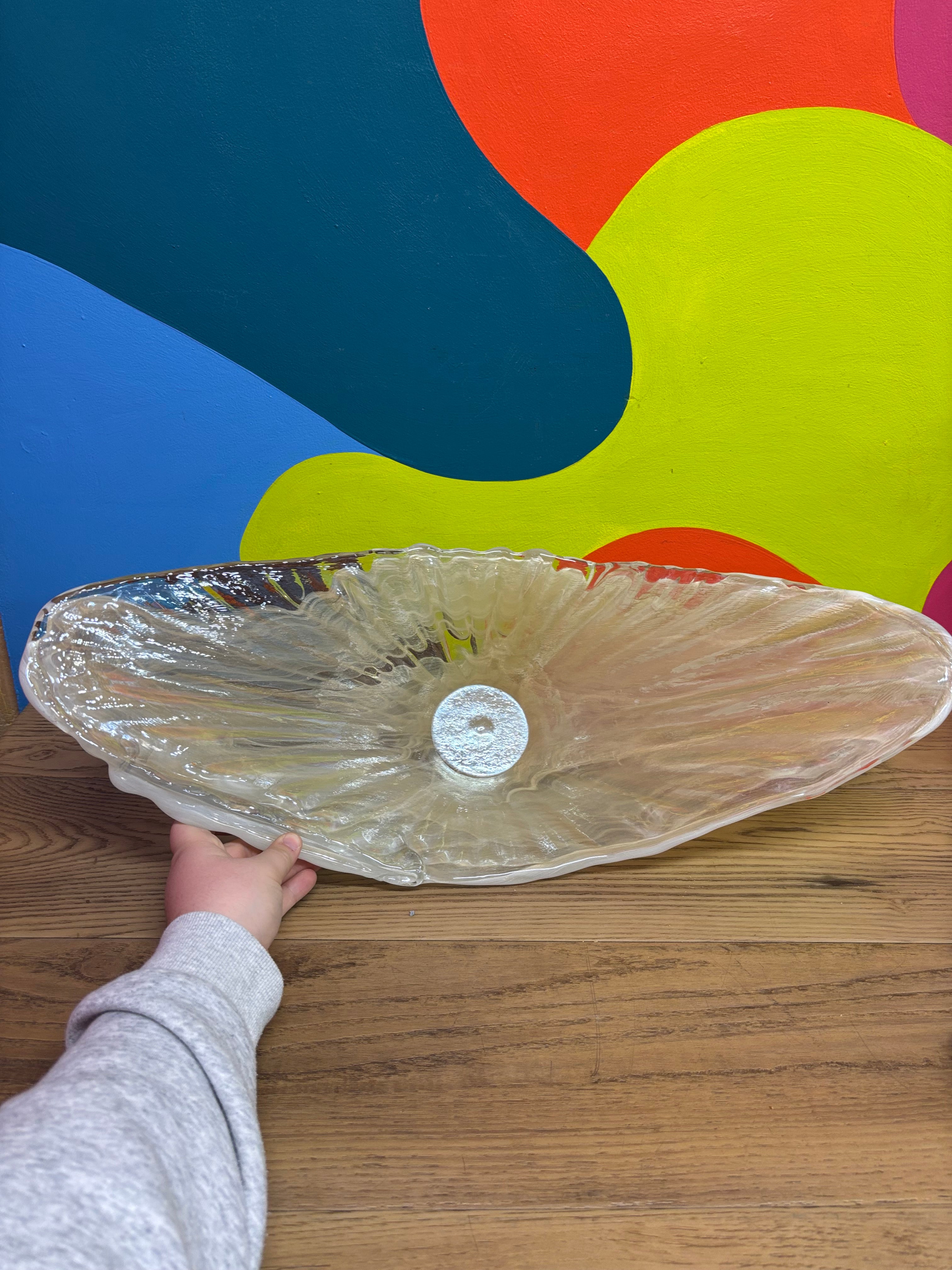 Large Glass Decor Bowl