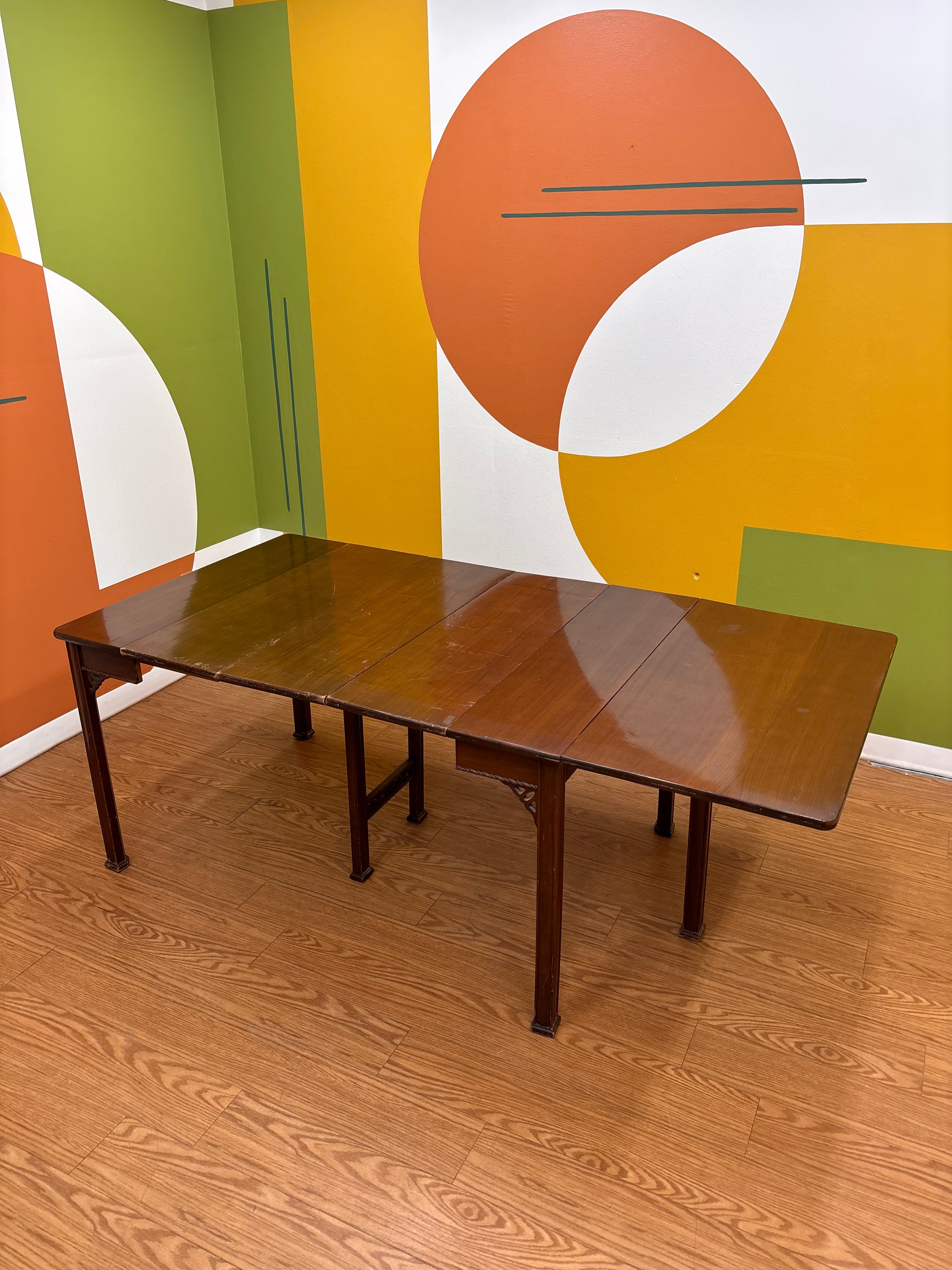 Wood Drop Leaf Dining Table