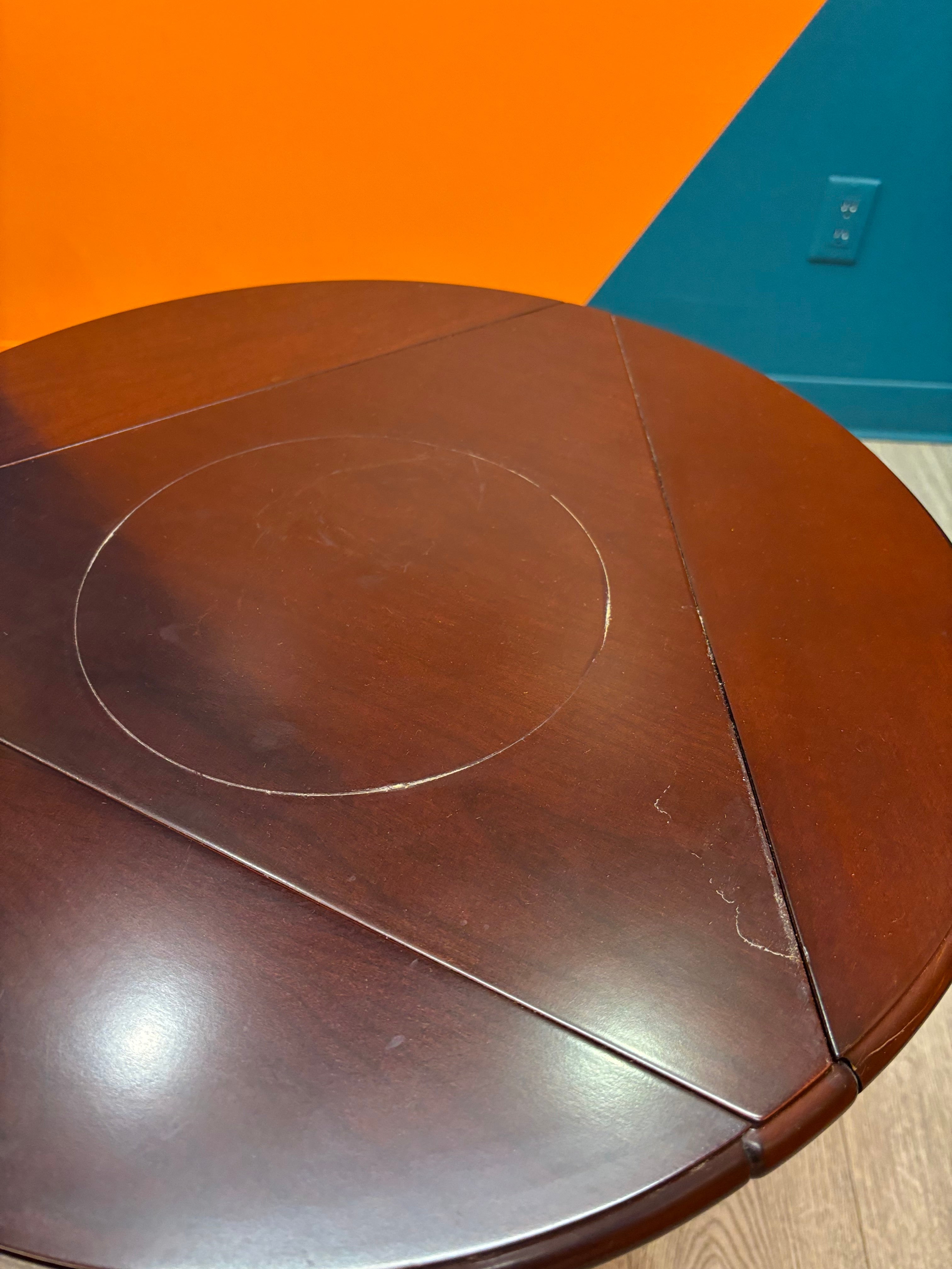 Triple Drop Leaf Folding Side Table (Bombay)