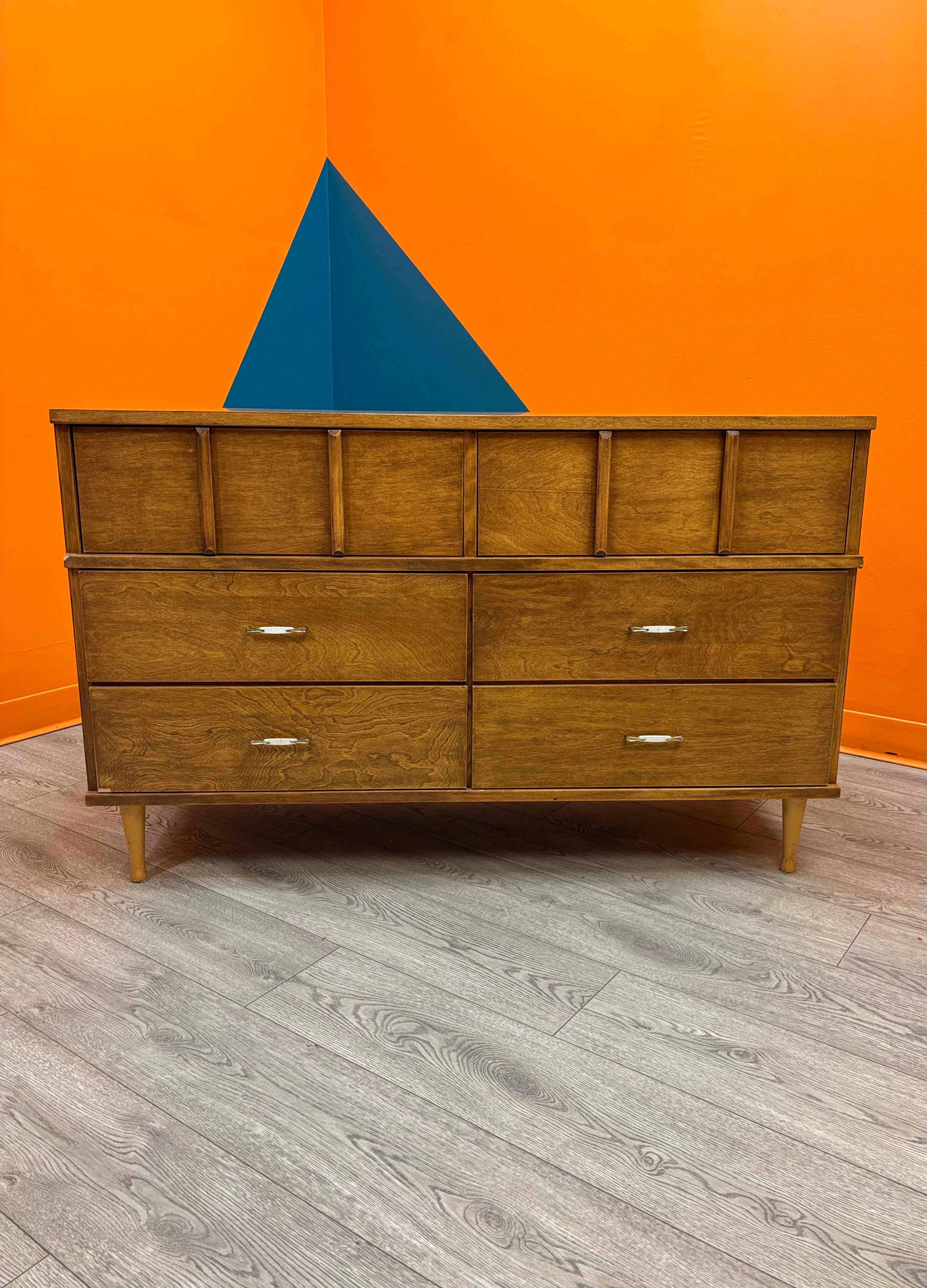 Wood 6 Drawer Dresser (J.W Kilgour & Bro.)
