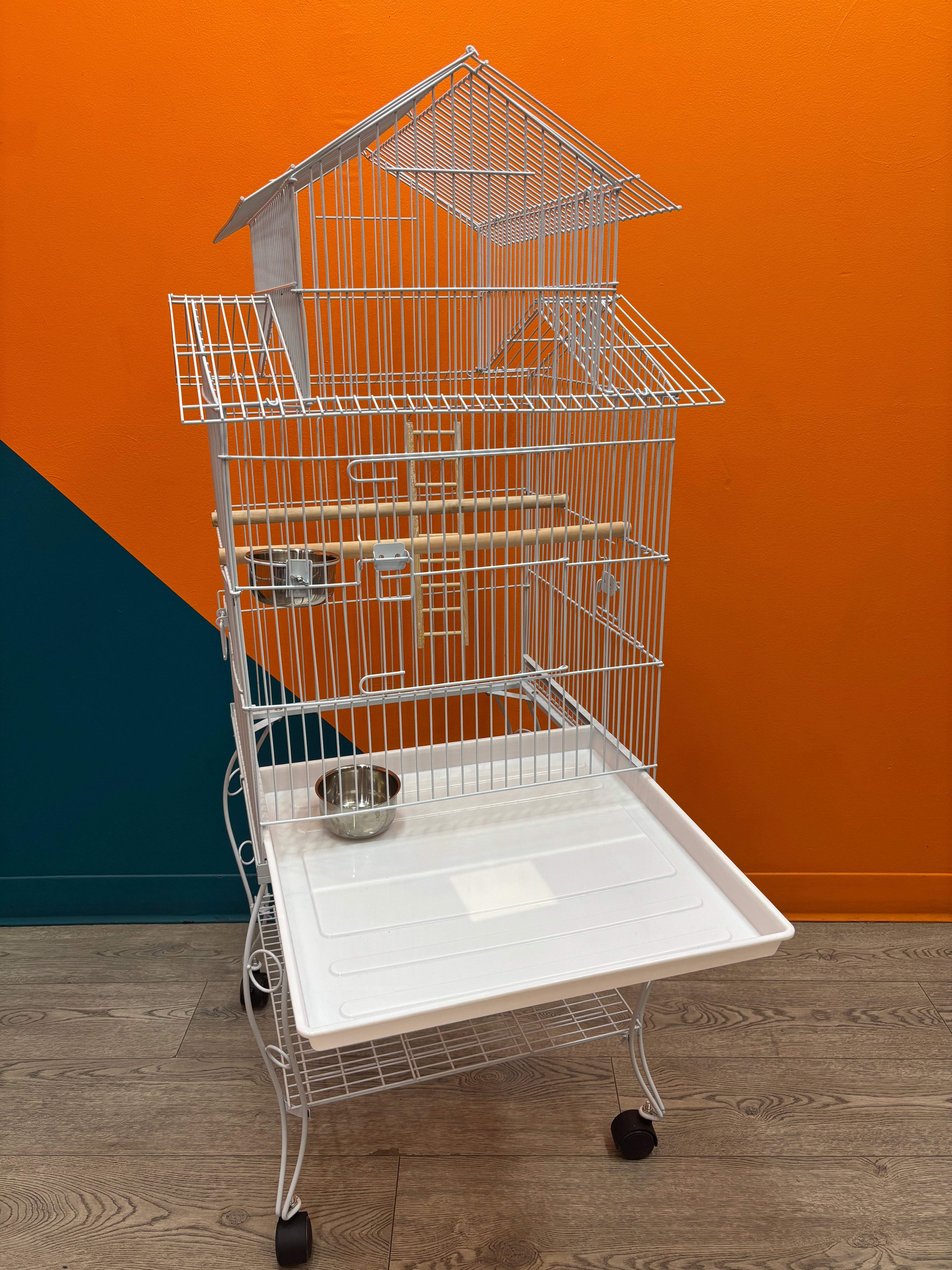 Large Bird Cage on Wheels
