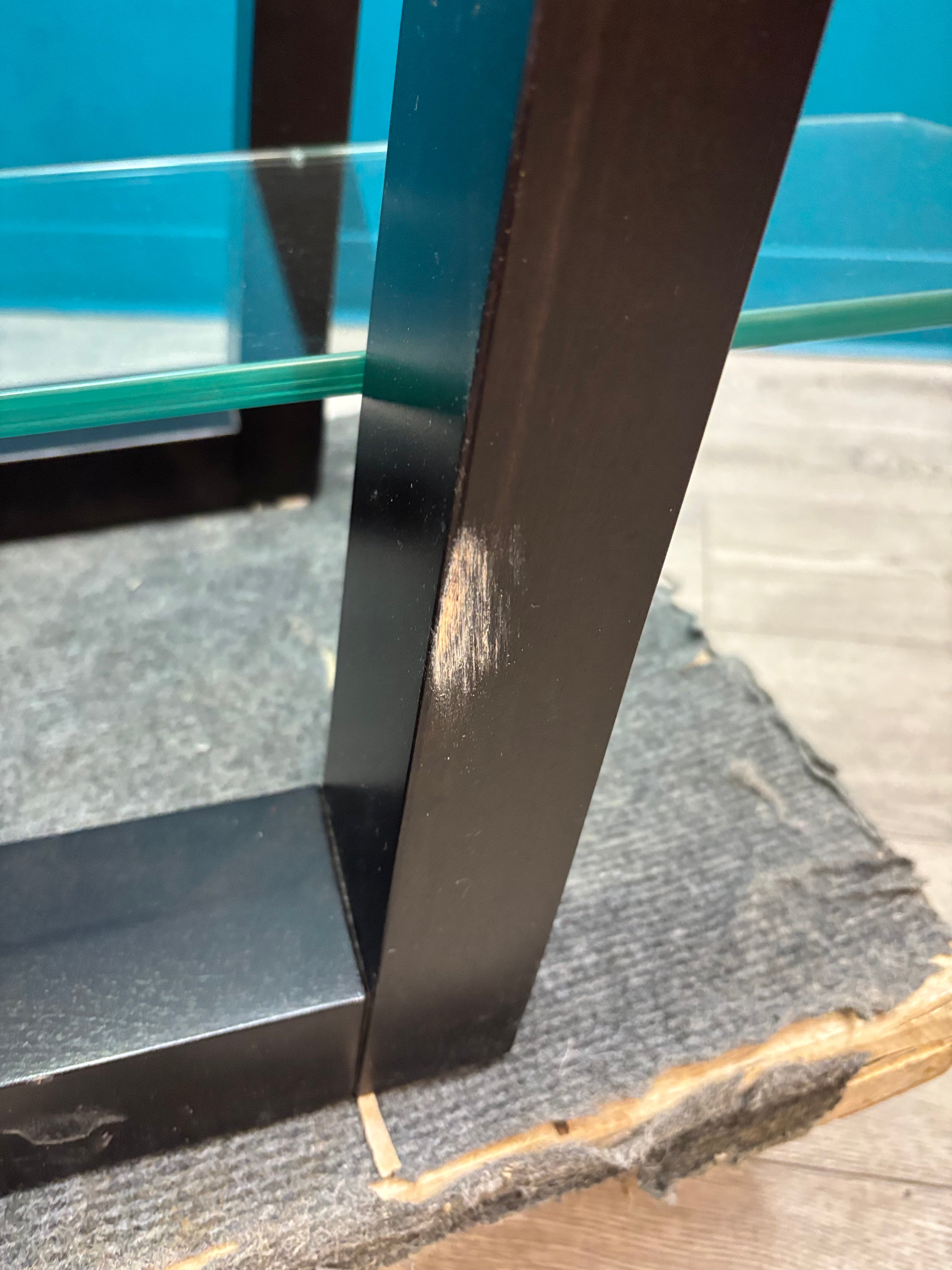 Black Glass Display Shelf