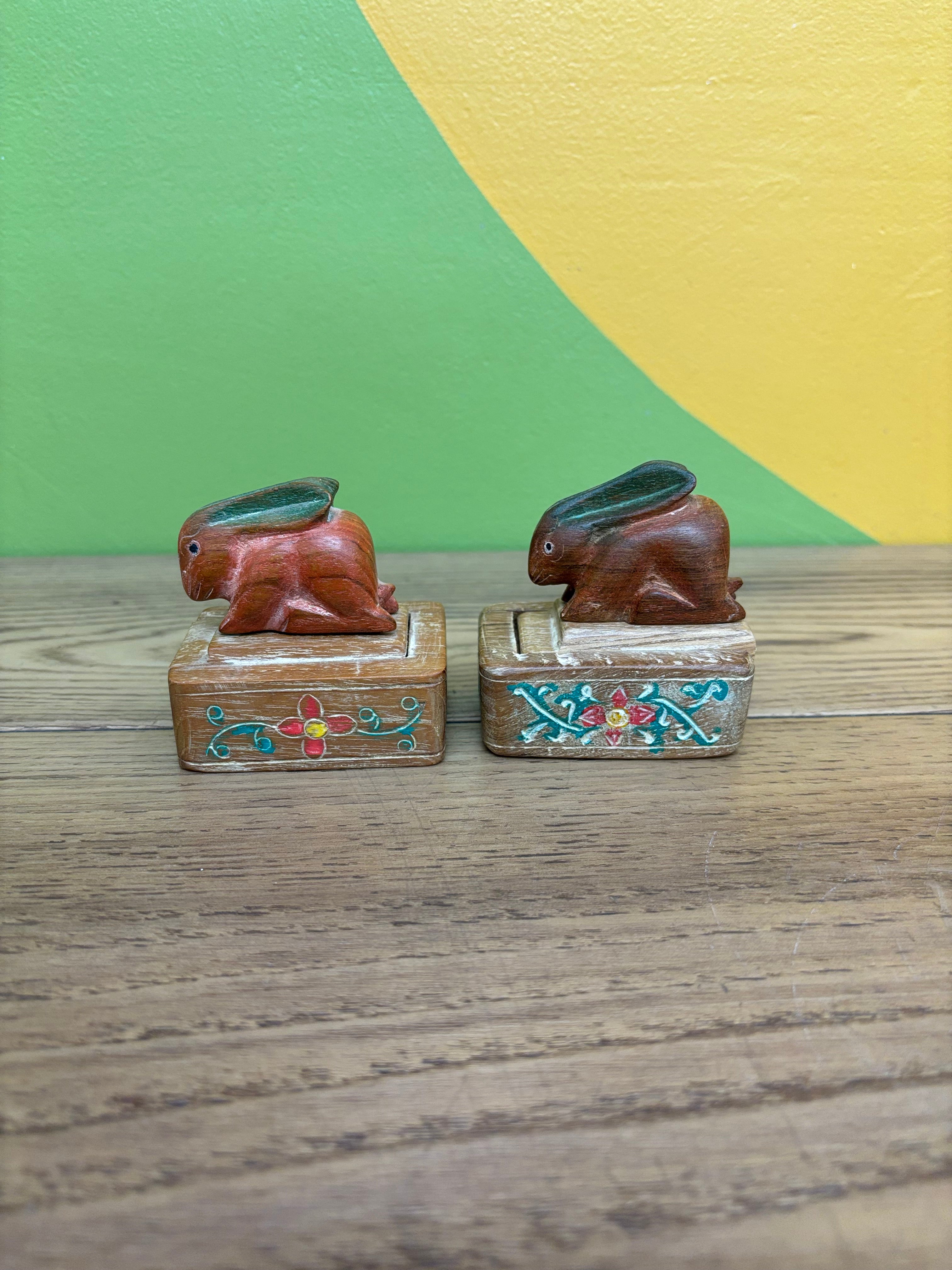 Wood Bunny Decor