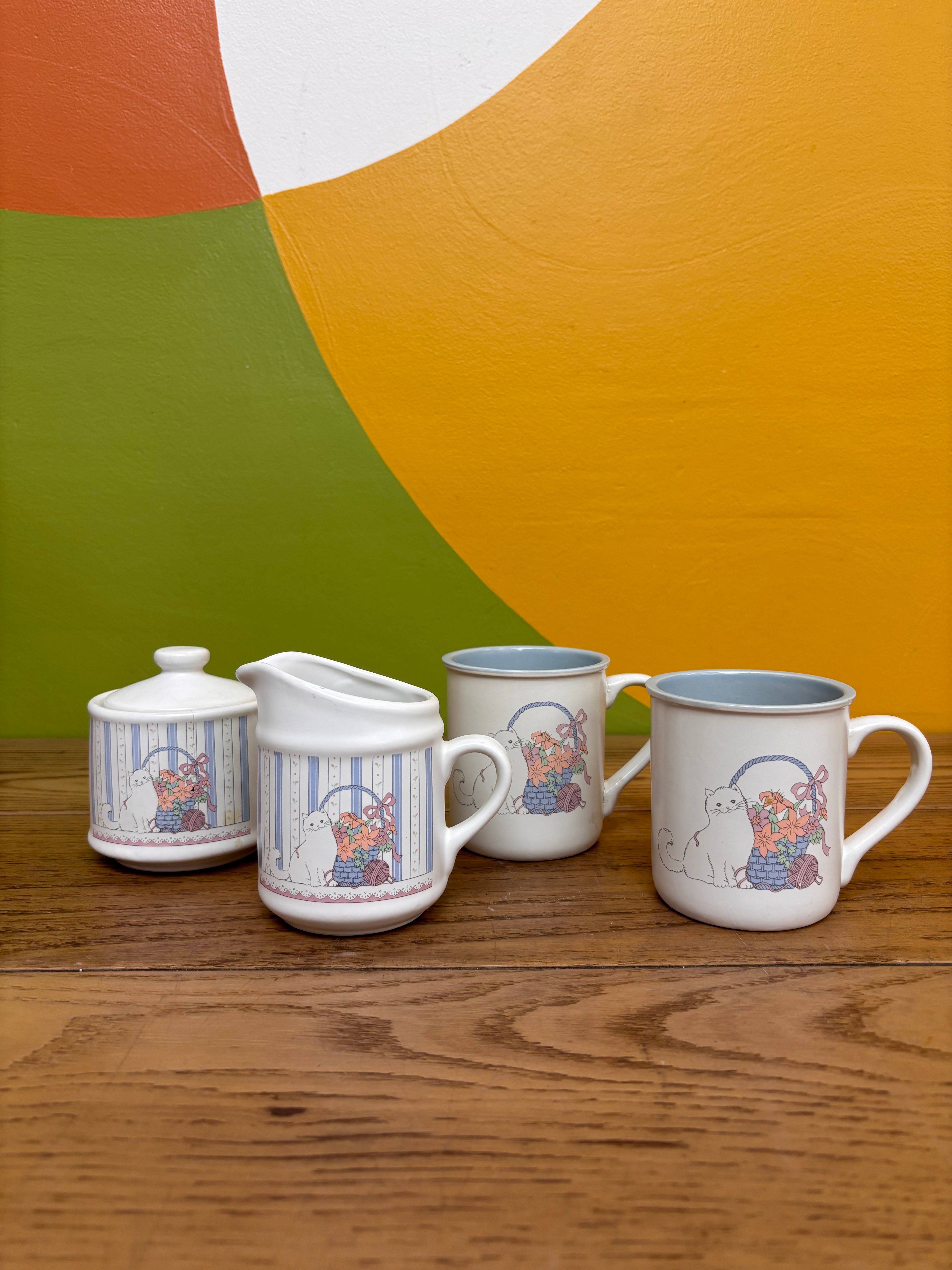 Cat Ceramic Set