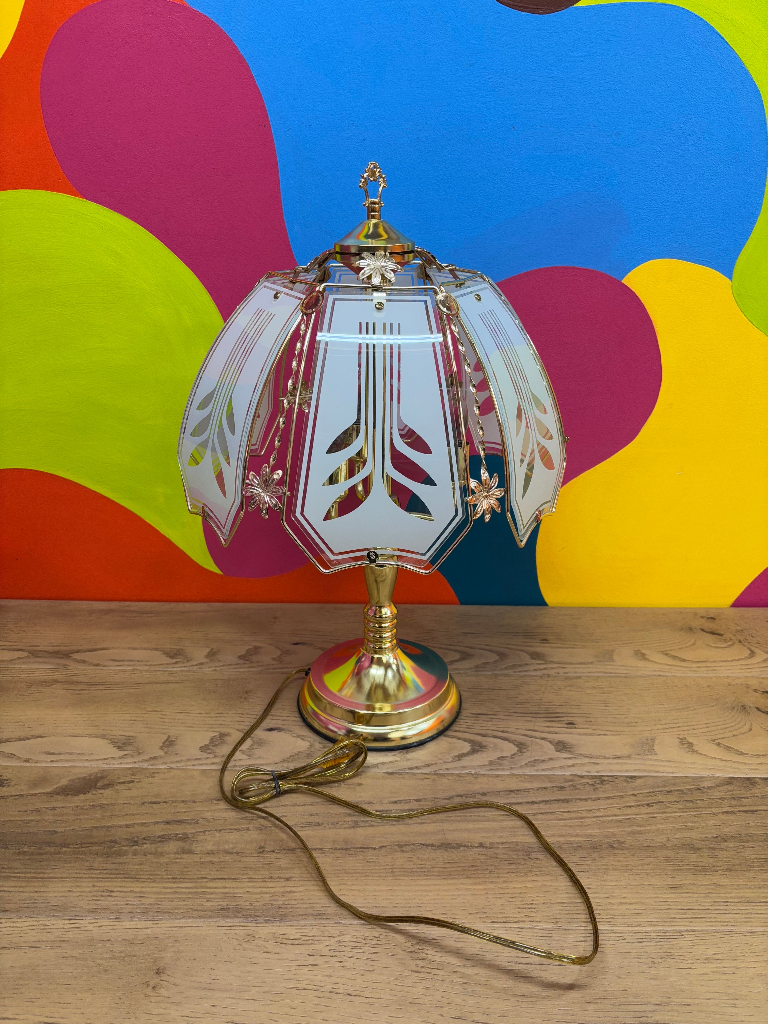 Gold & Glass Touch Lamp