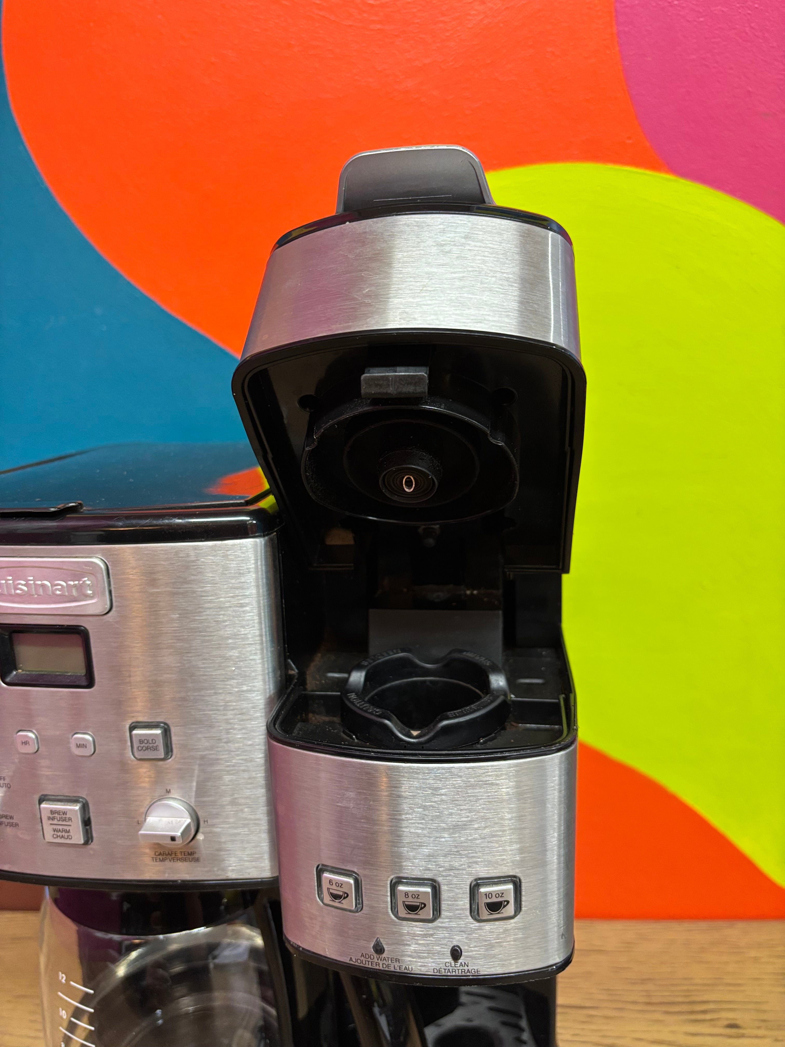 Cuisinart 12 Cup Coffee Maker and Single Serve Brewer