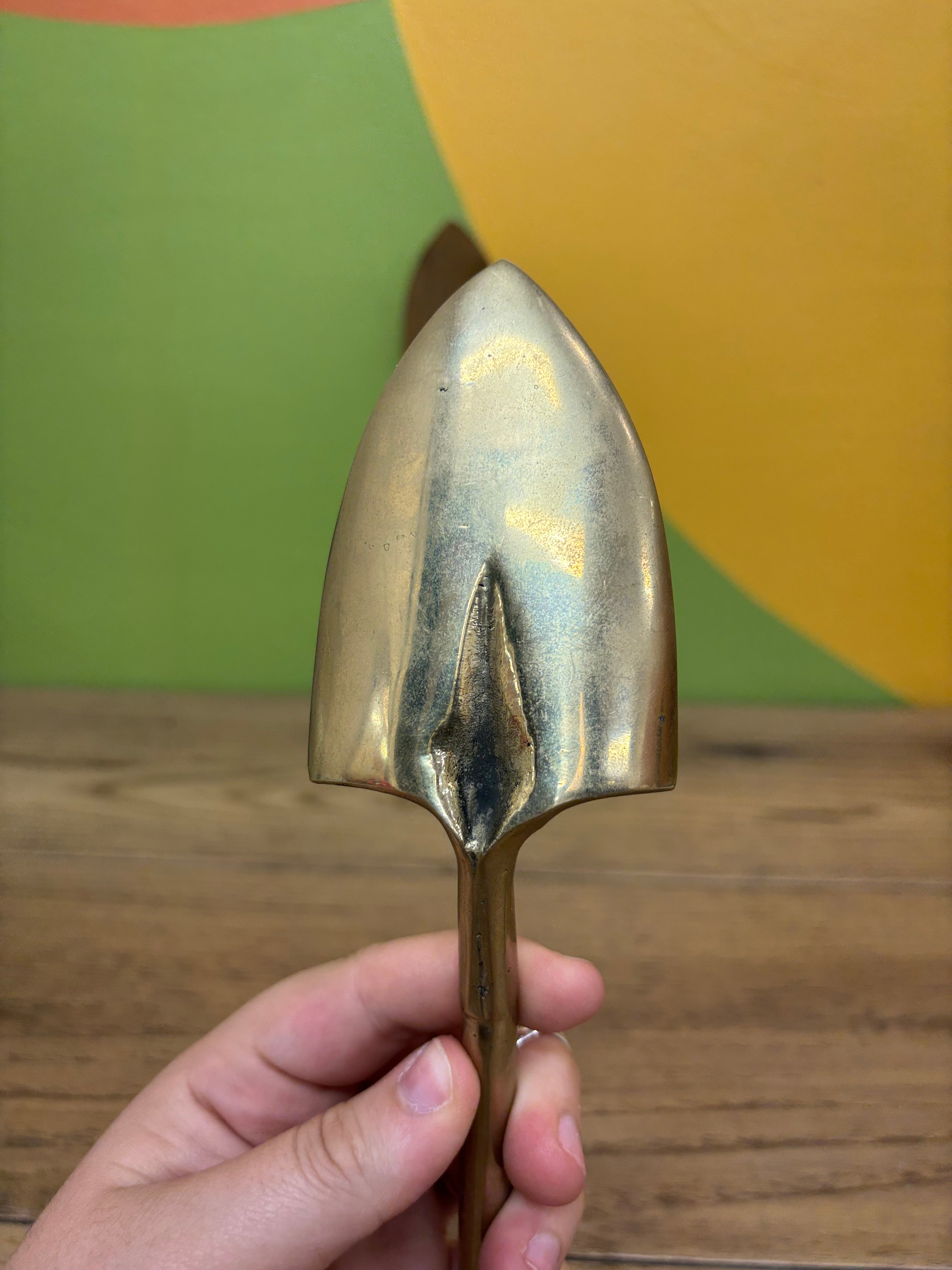 (2) Brass Shovels