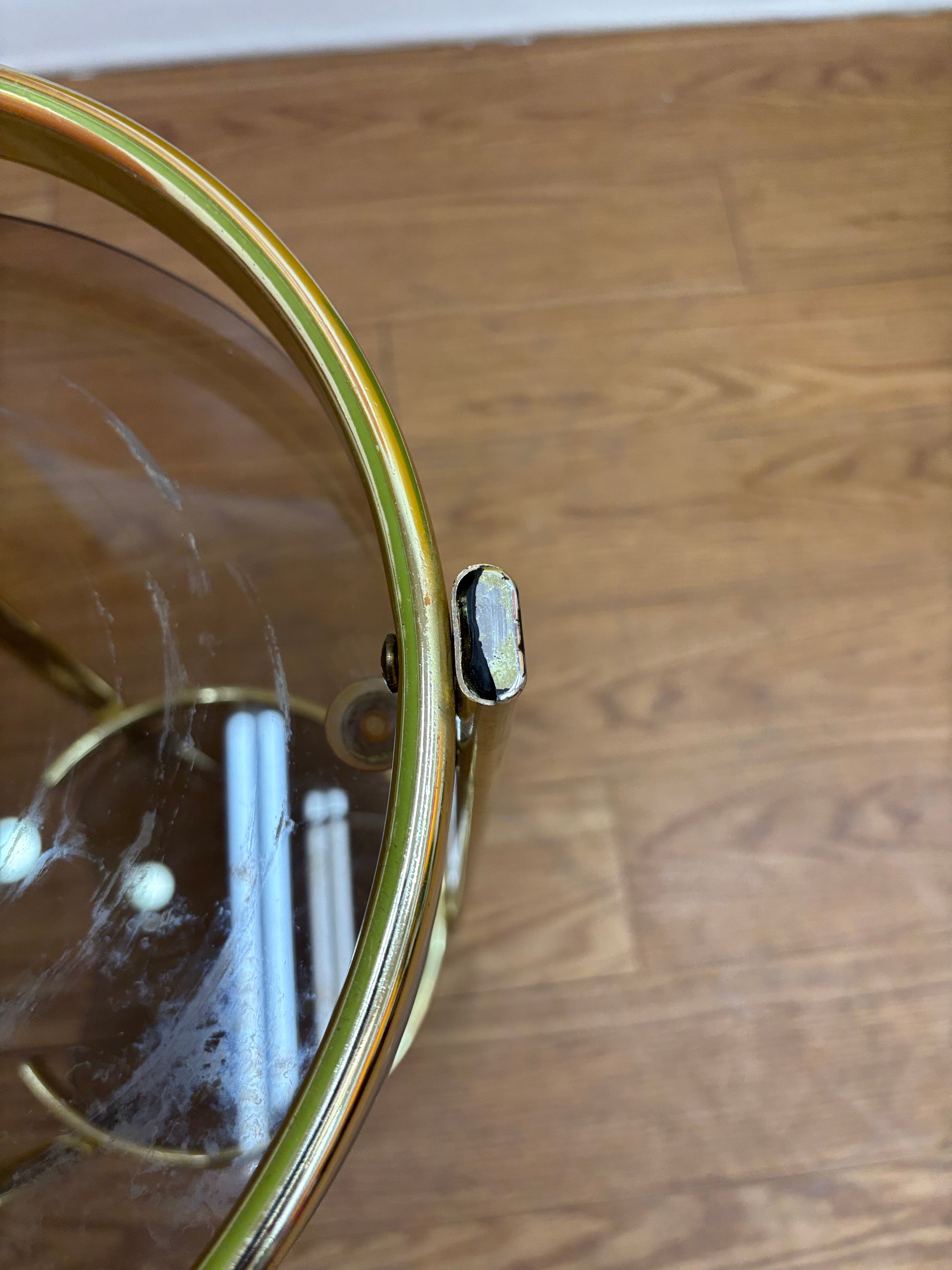 Two Tier Metal & Glass Table