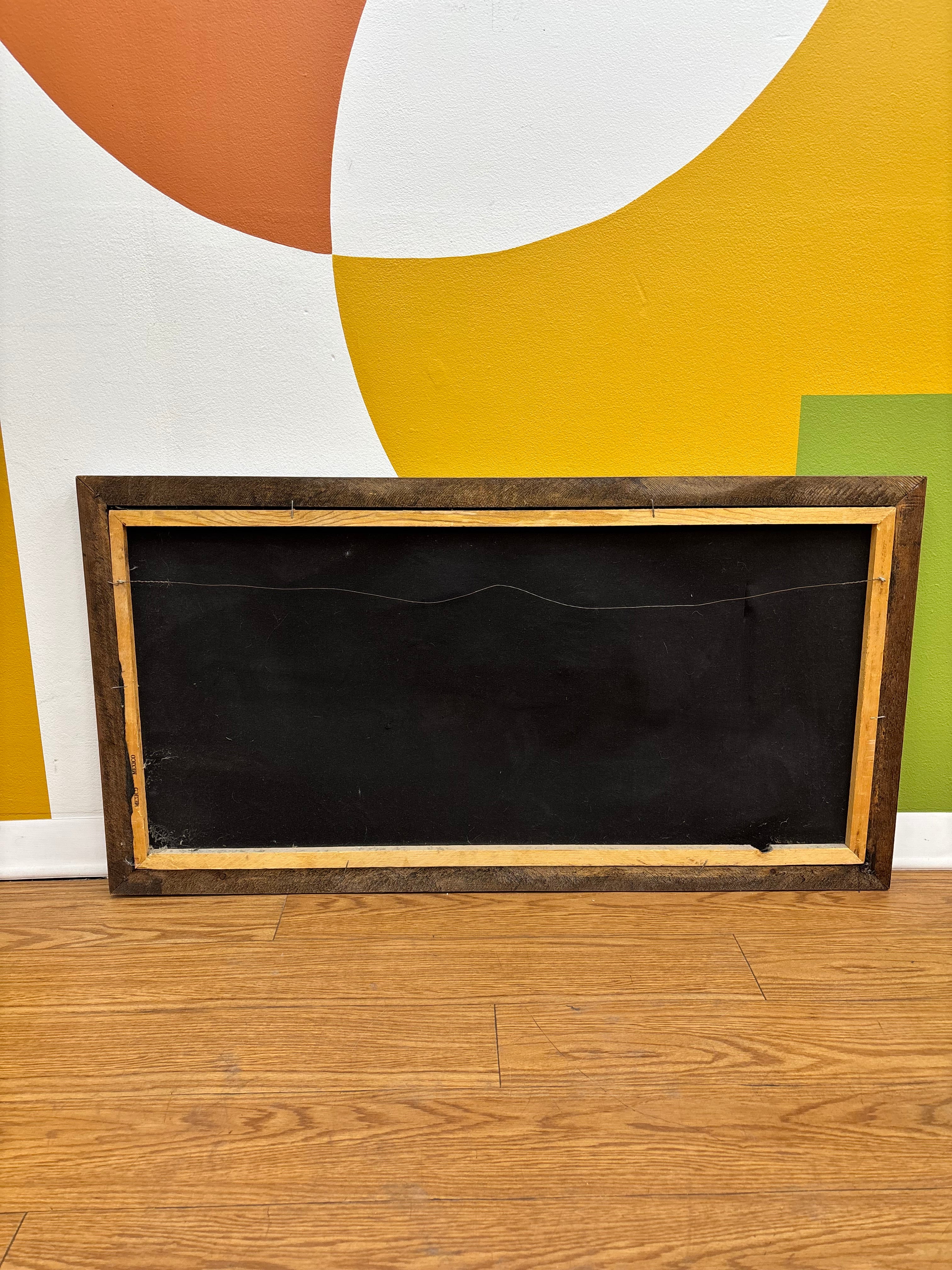 Large Framed Velvet Painting