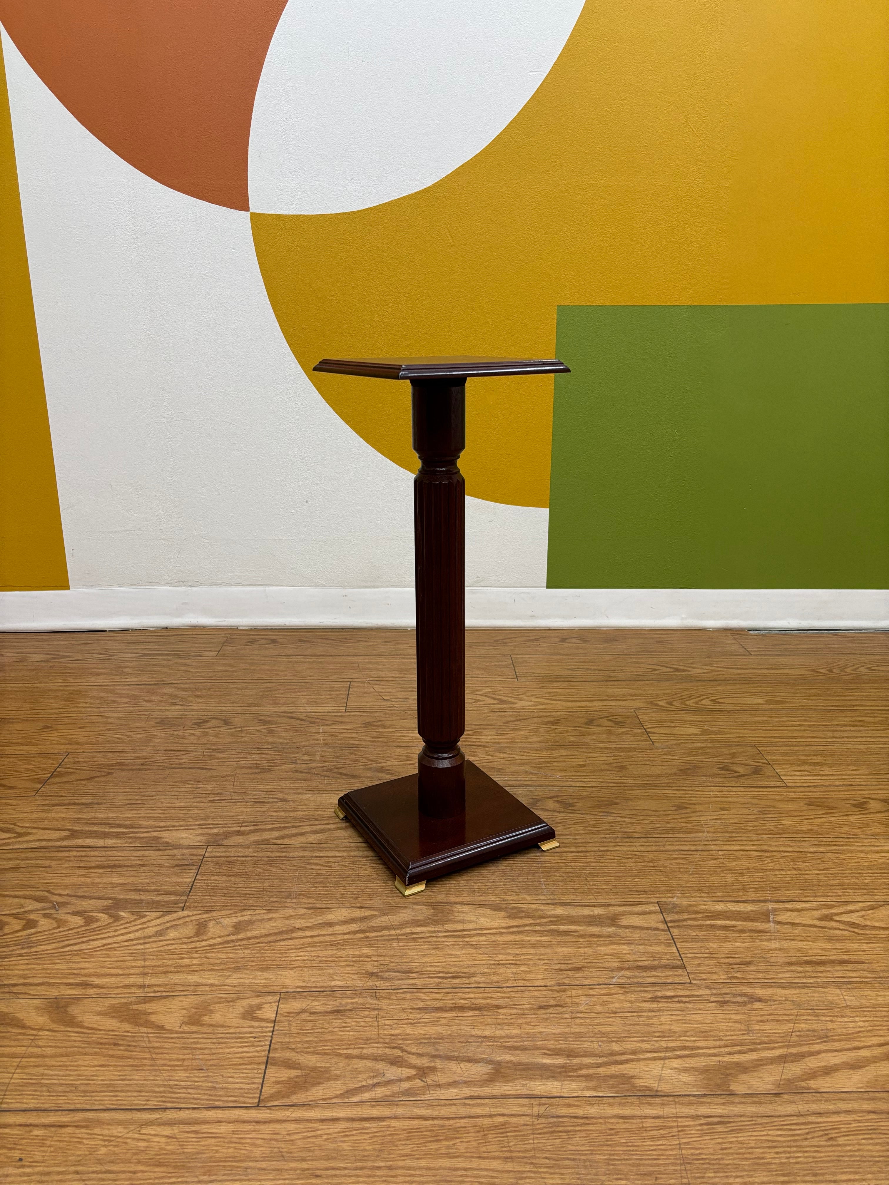 Wood Pedestal