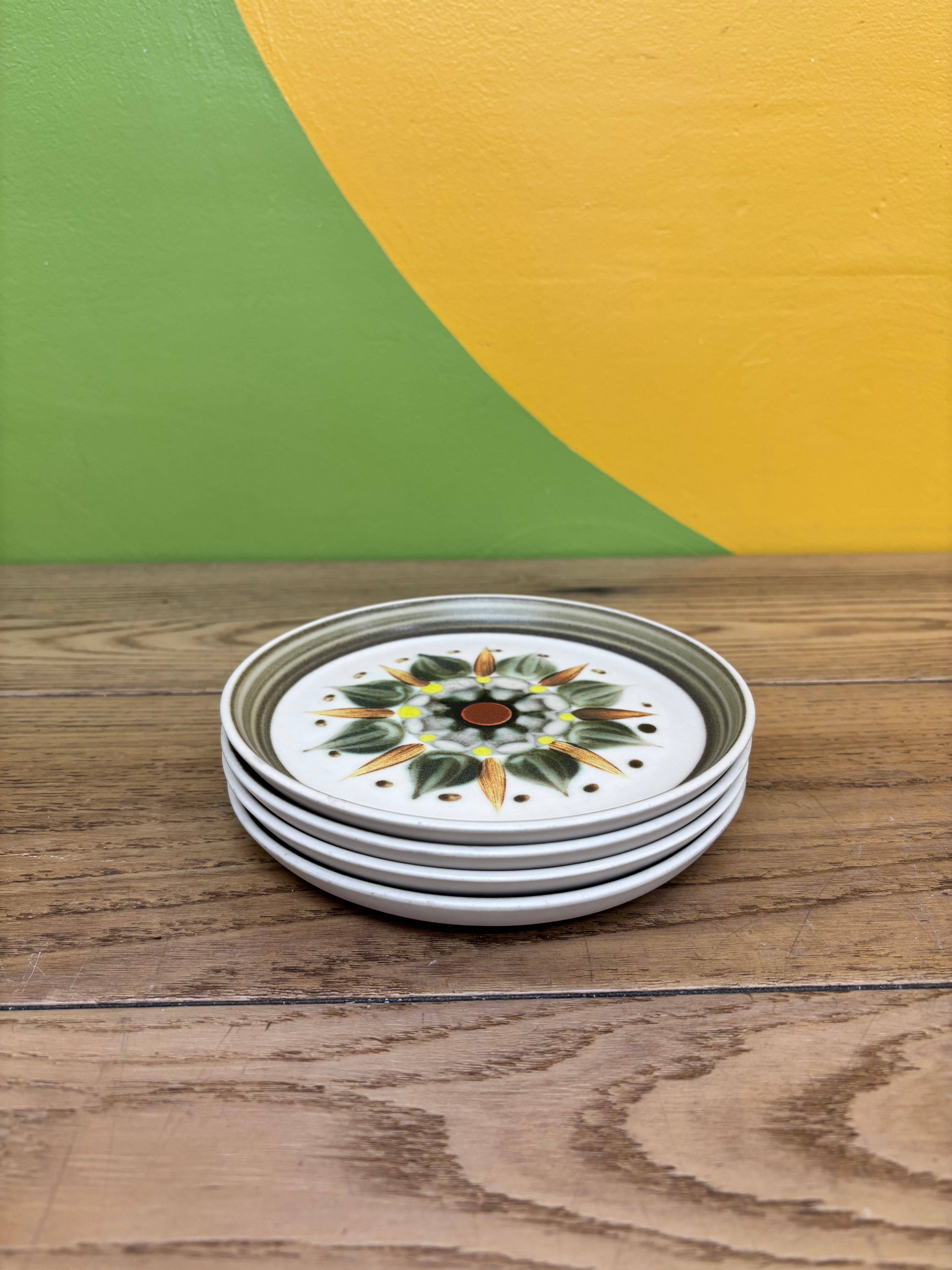 Denby Langley "Sherwood" Stoneware Plate Set