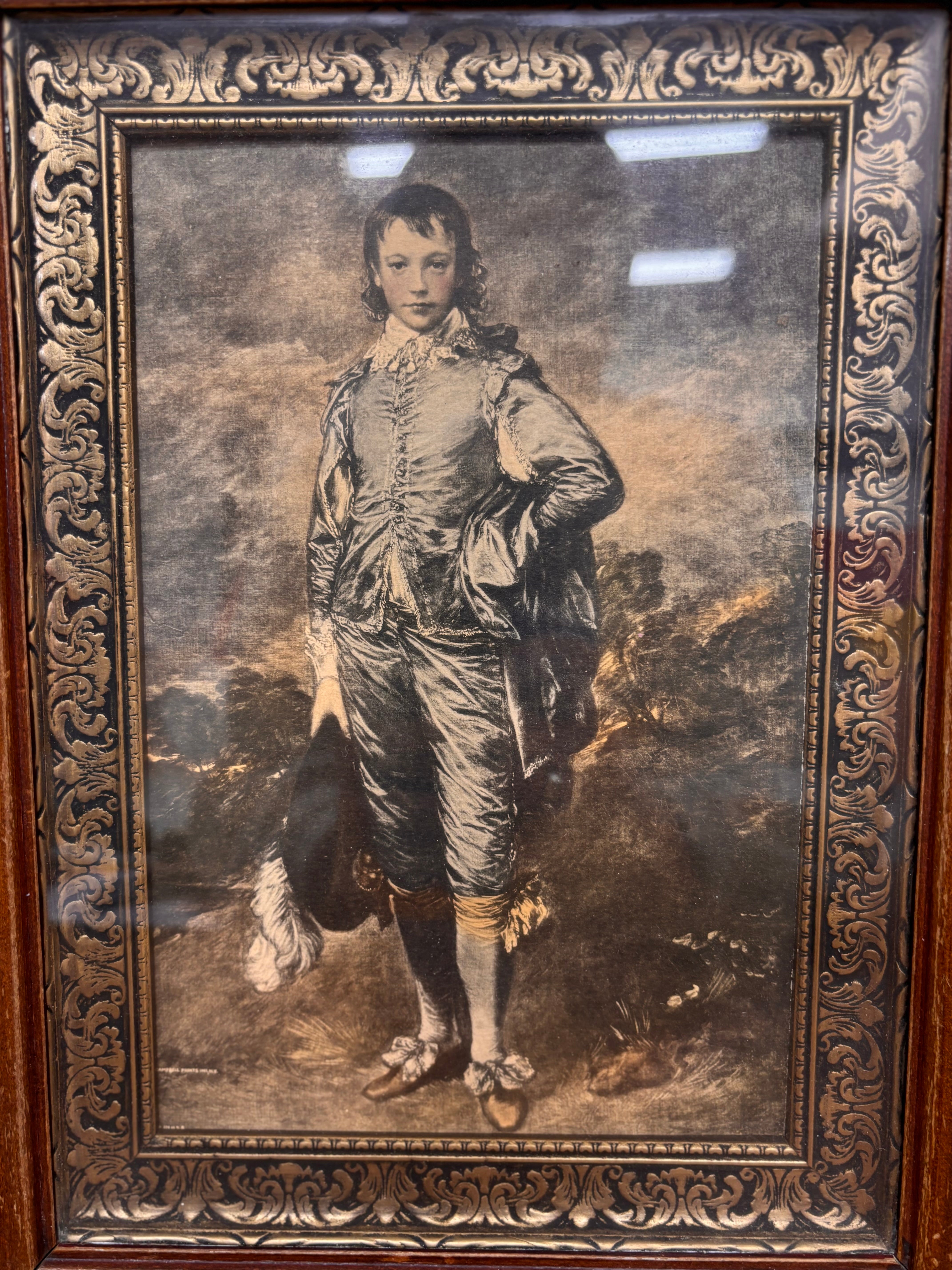 “The Blue Boy” Framed Print