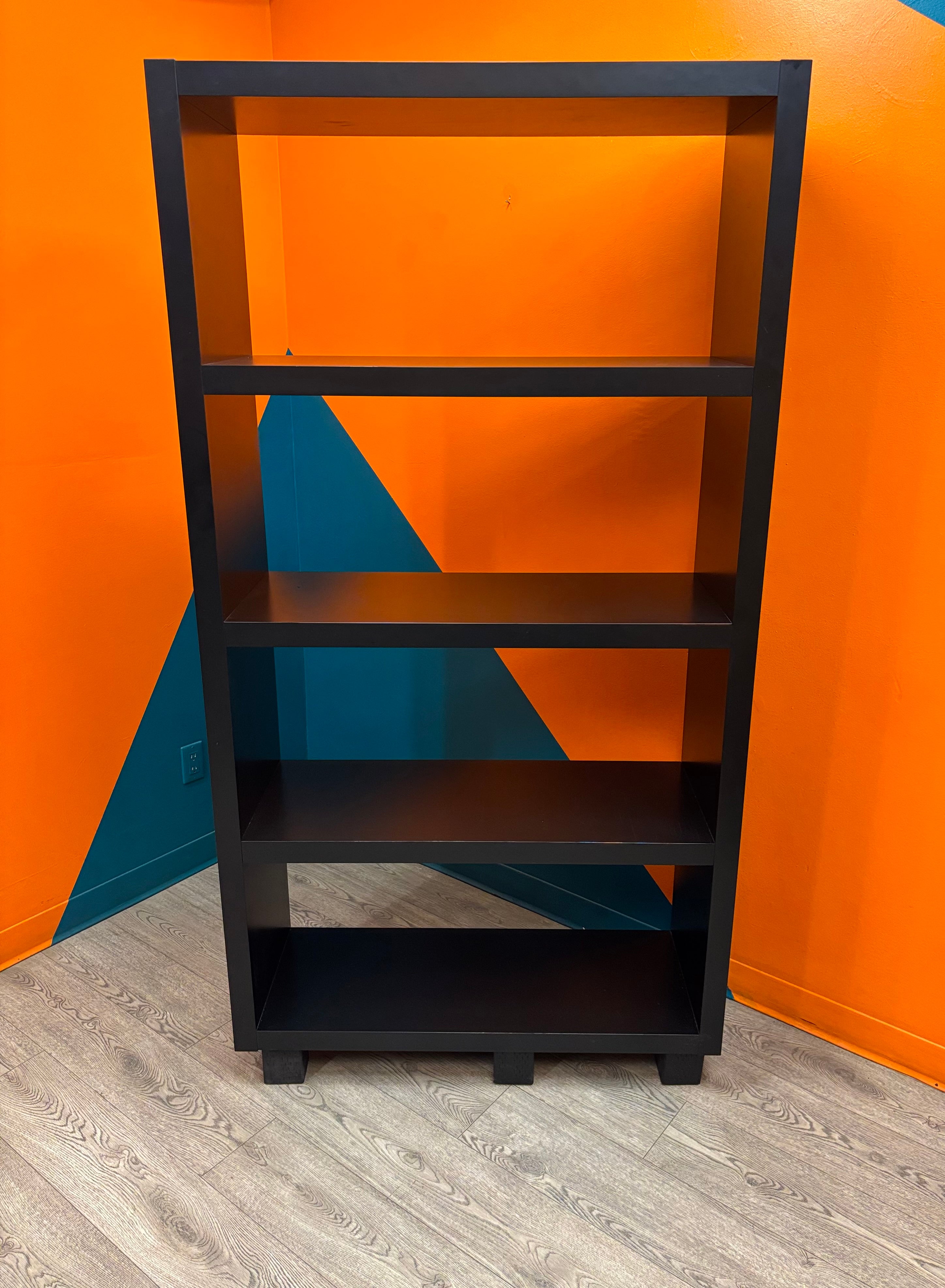 Tall Black Bookshelf