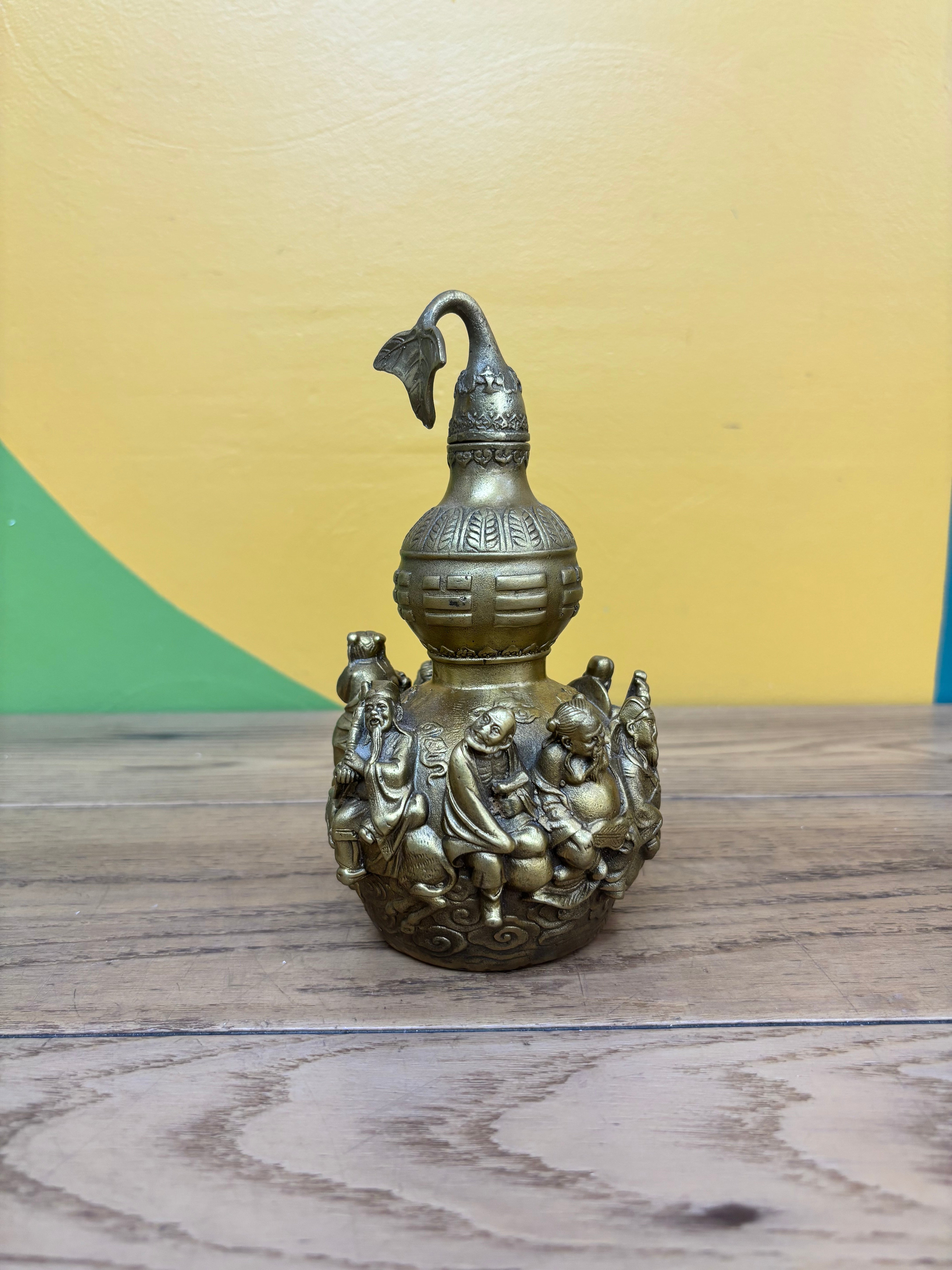 Brass Statue with Removable Lid