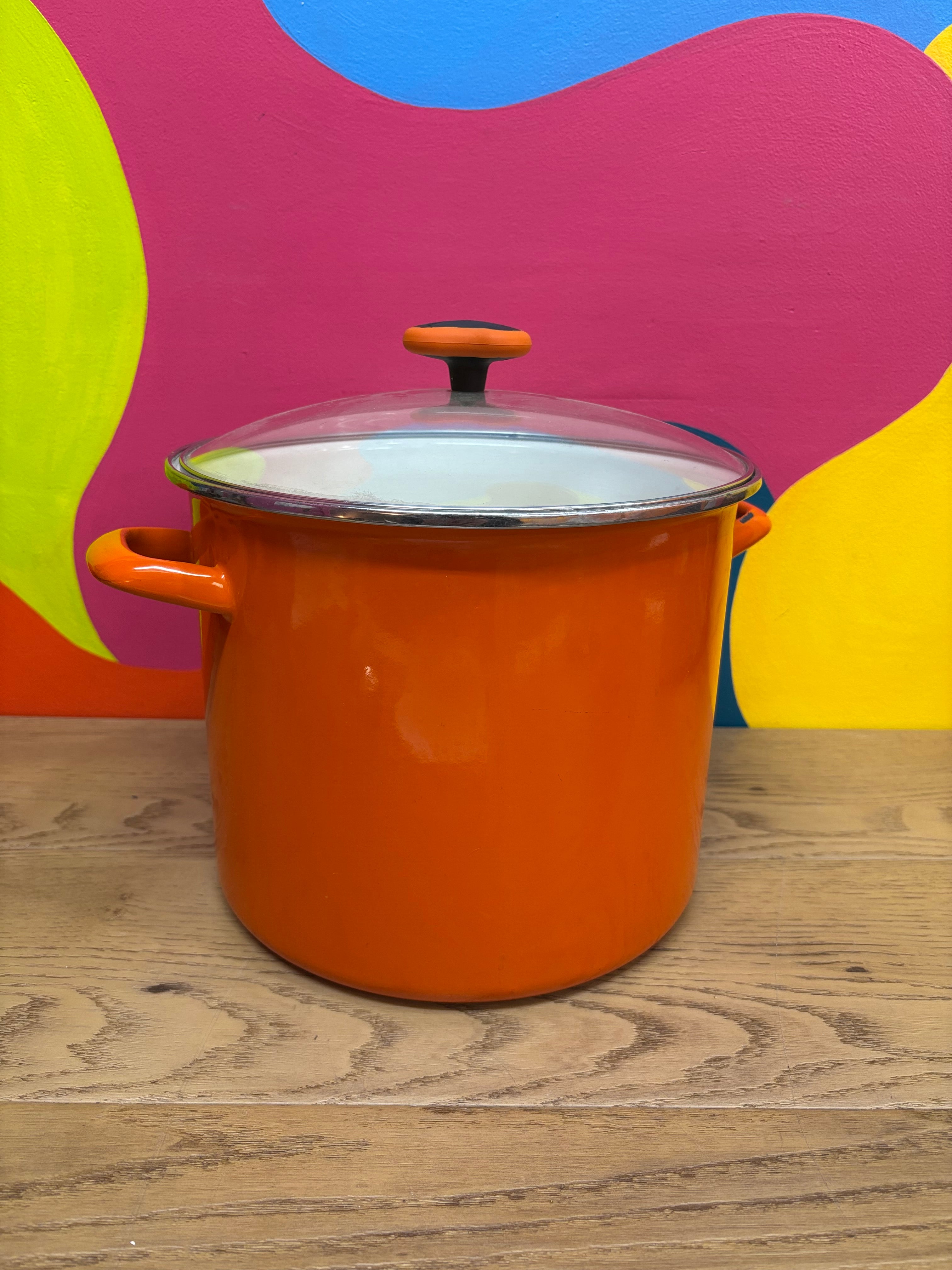 Orange Stock Pot