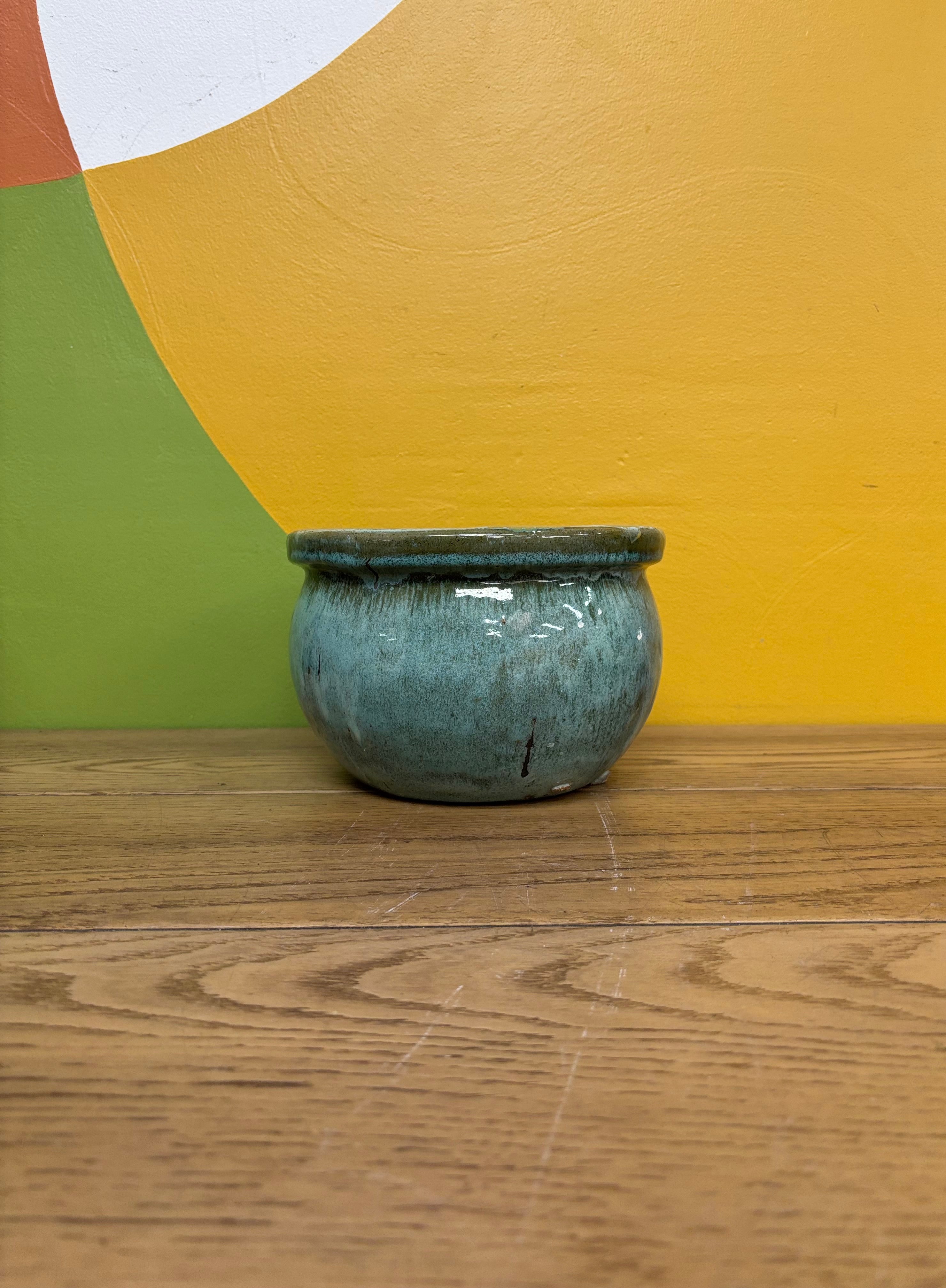 Small Blue Planter (2 available)