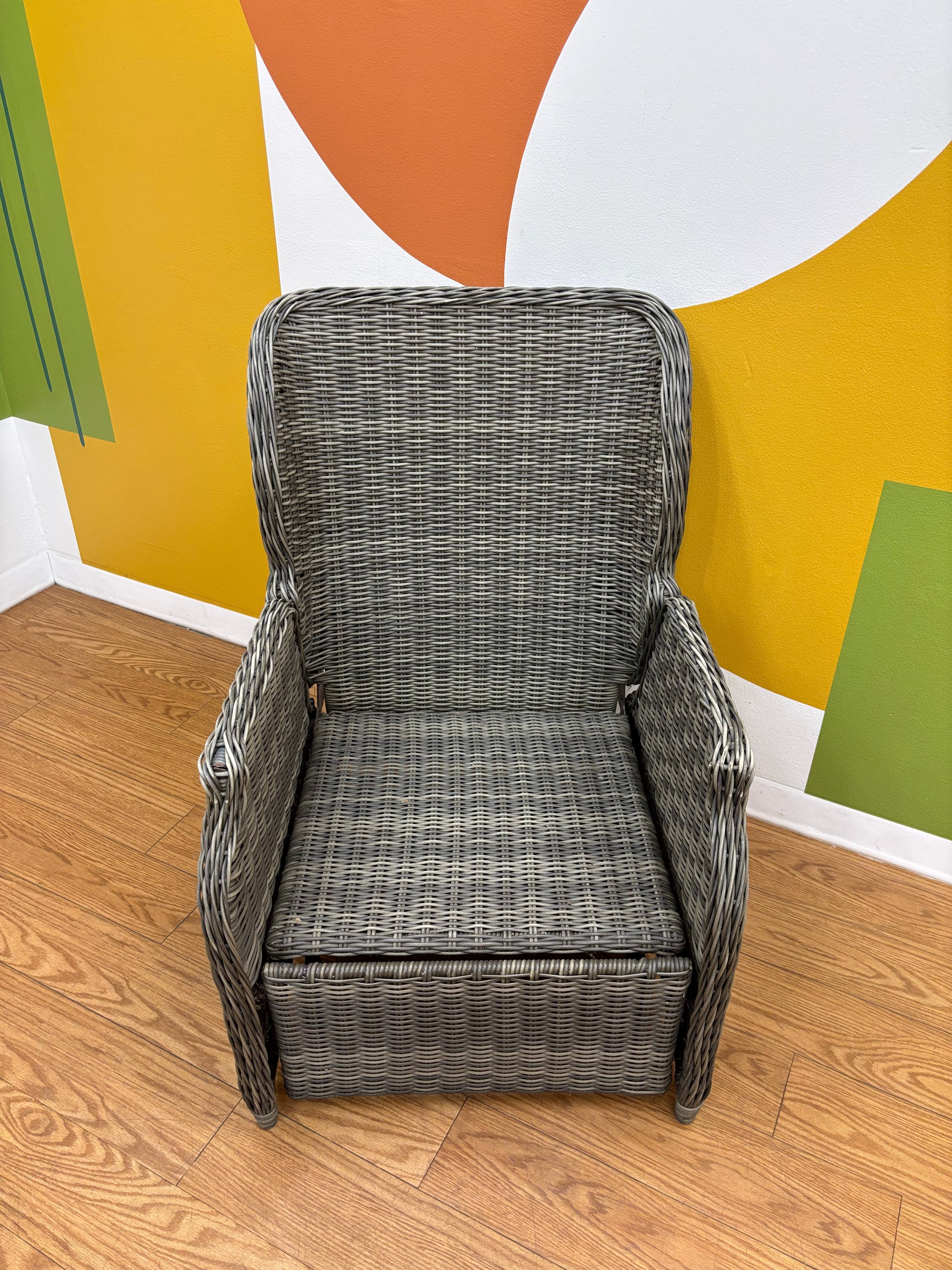 Hampton Bay All-Weather Wicker Reclining Lounge Chair (2 available)