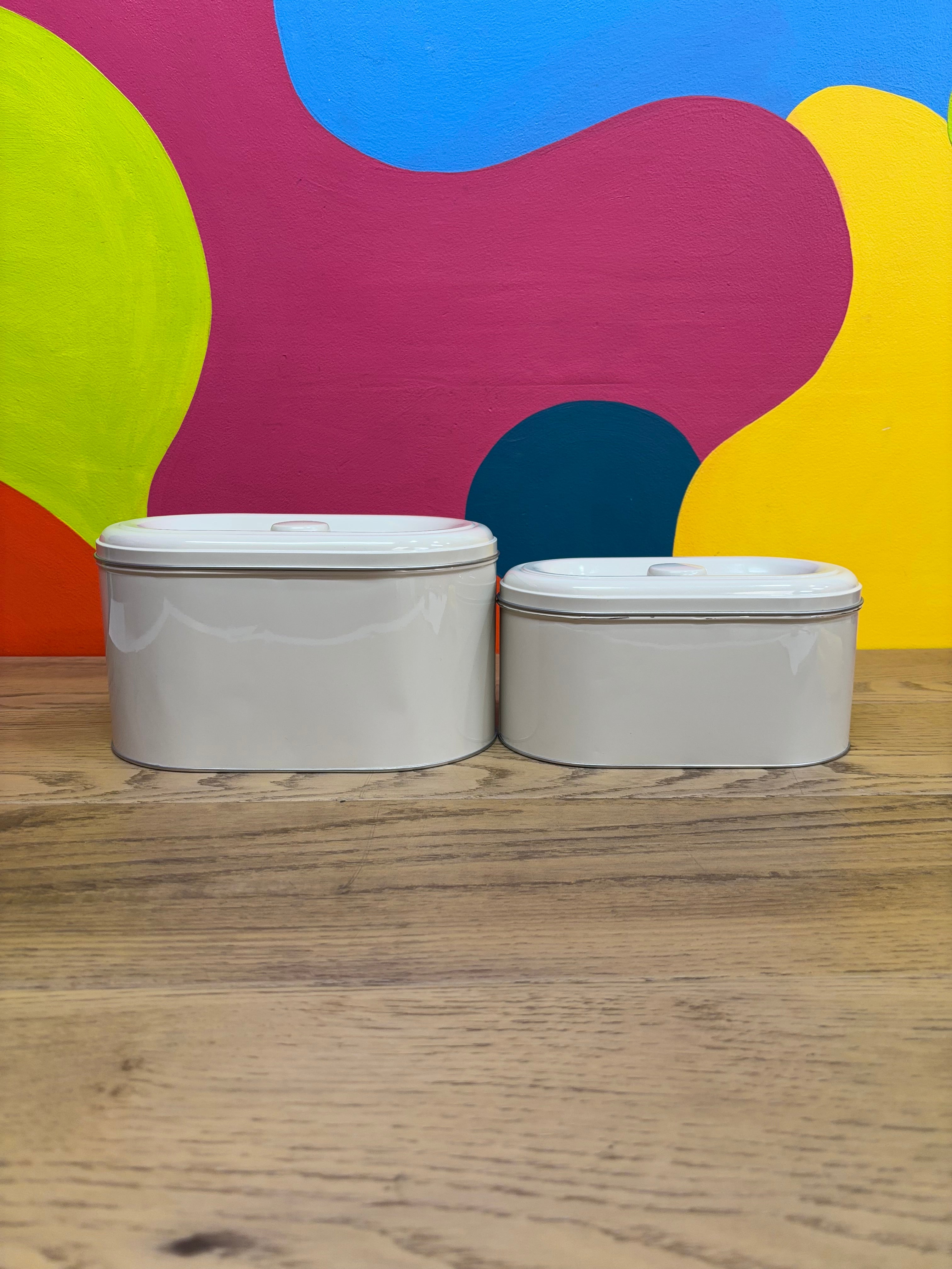 (2) Storage Tins BEROMLIG (Ikea)