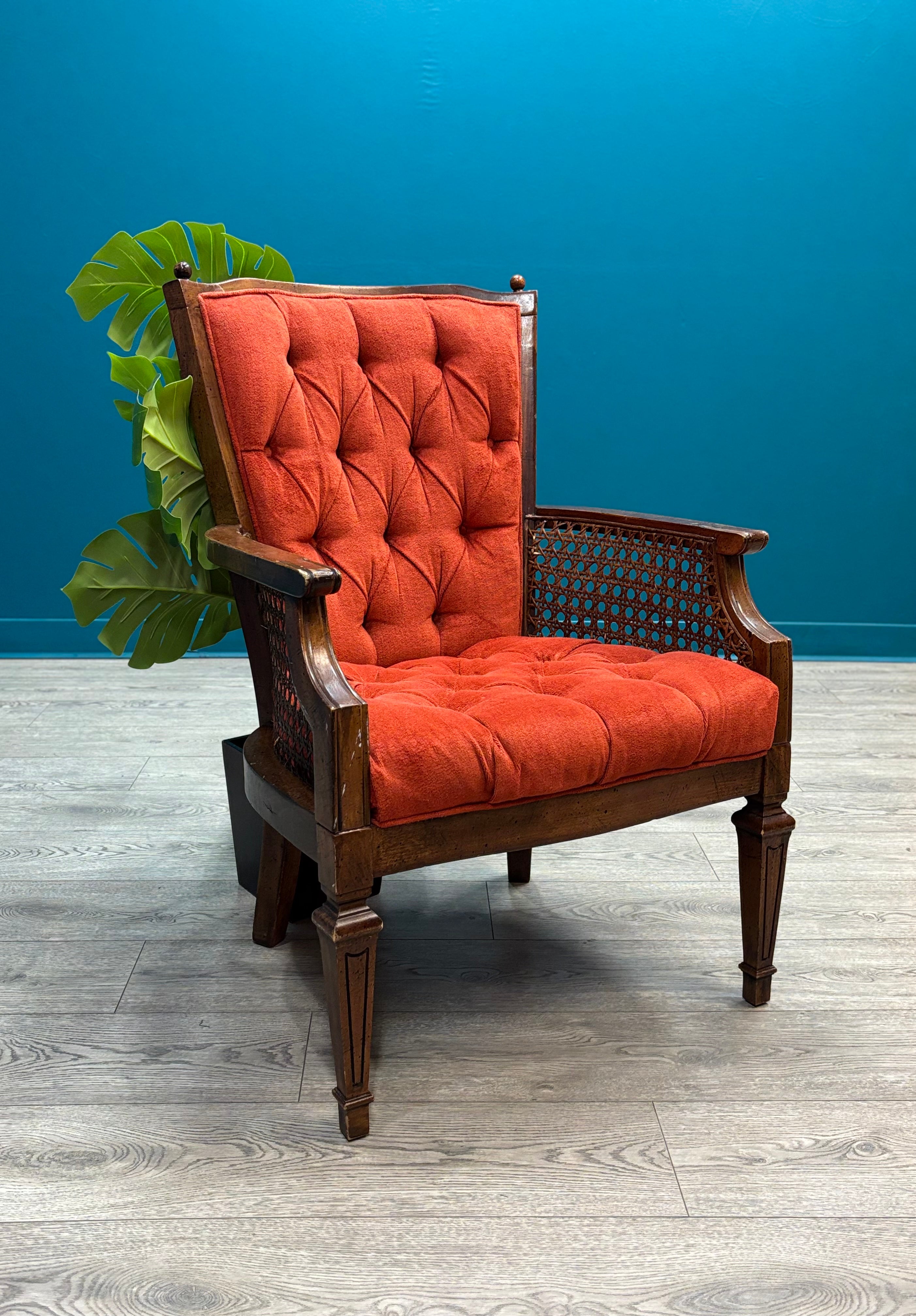 Red Tufted Armchair (4 available)