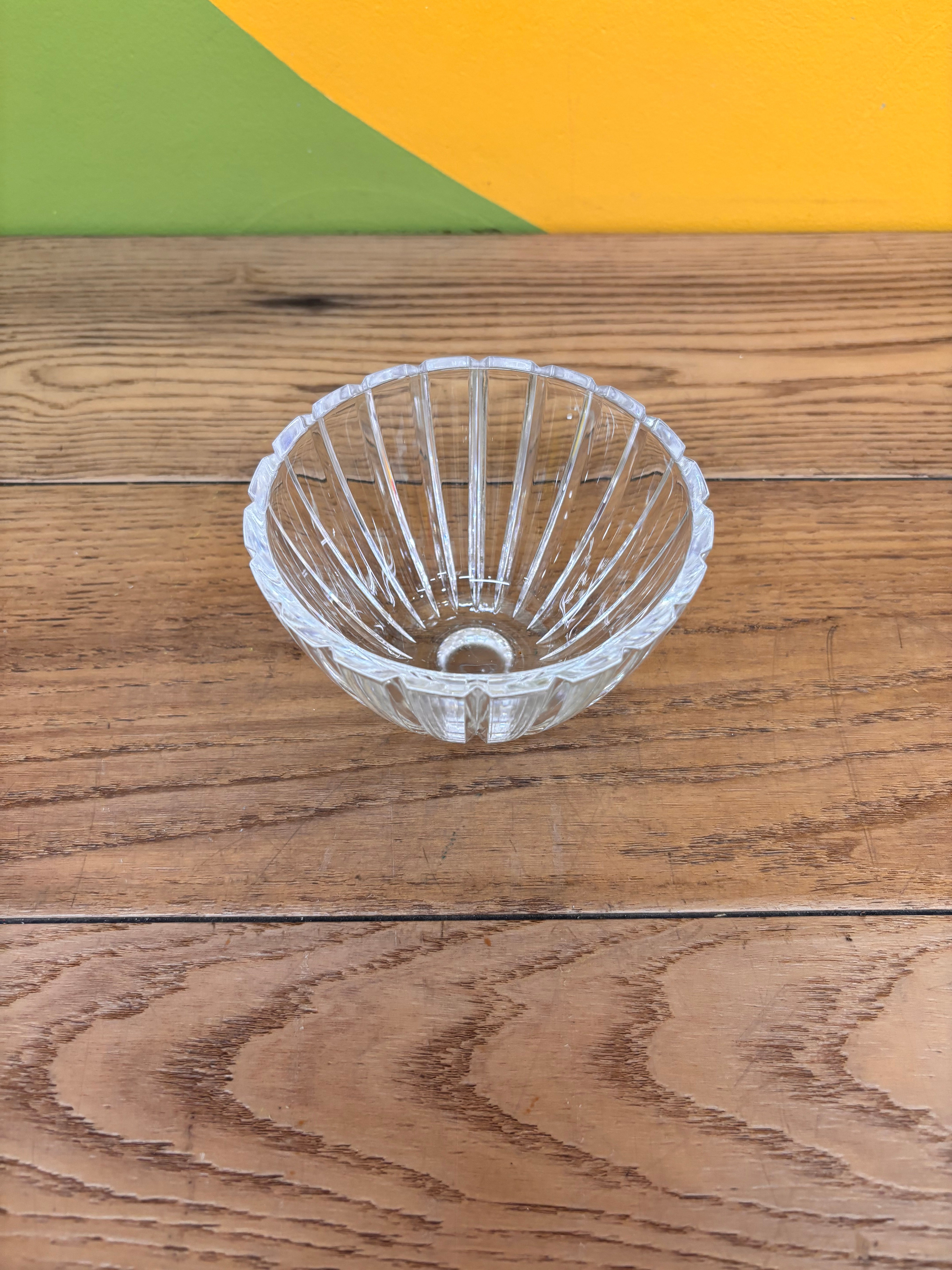 Crystal Apple Candy Dish