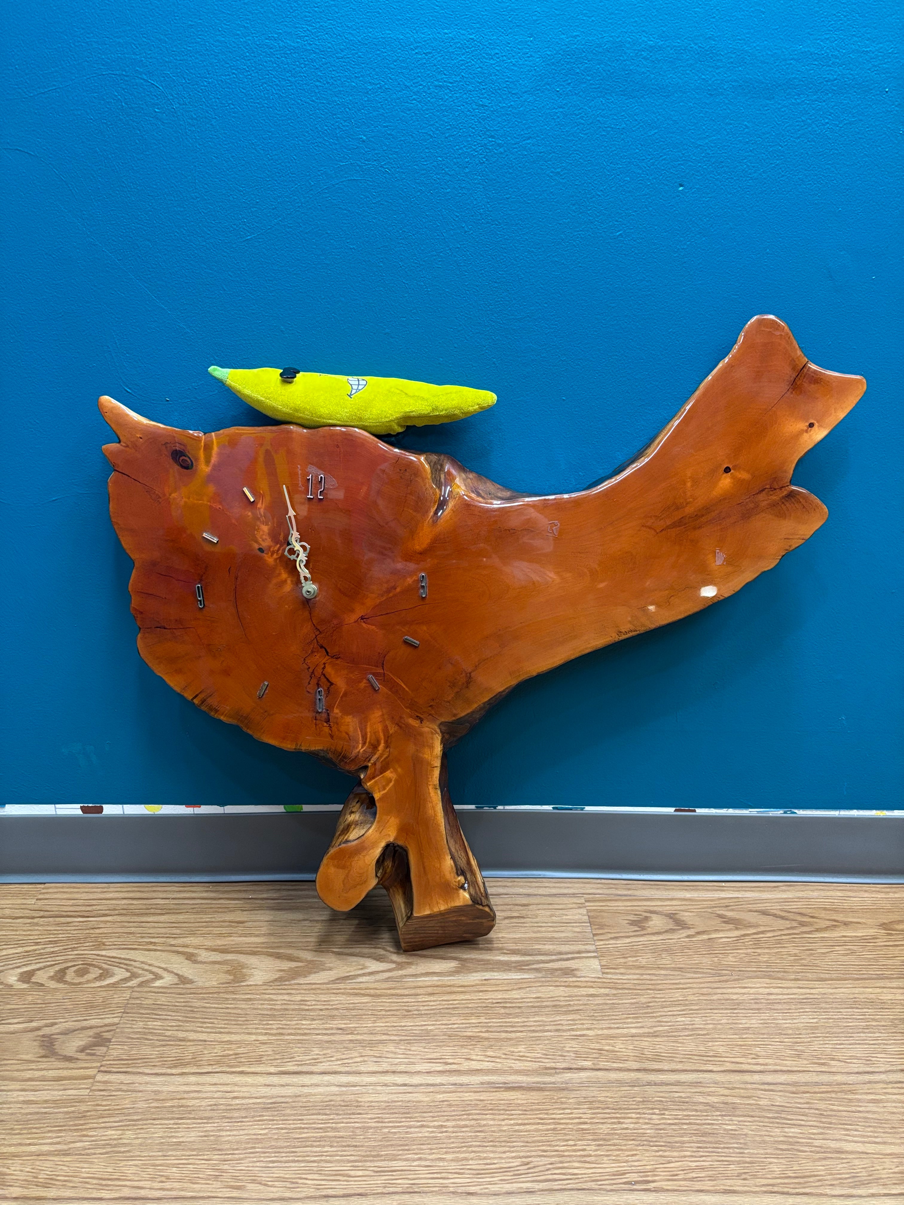 Live Edge Wood Wall Clock