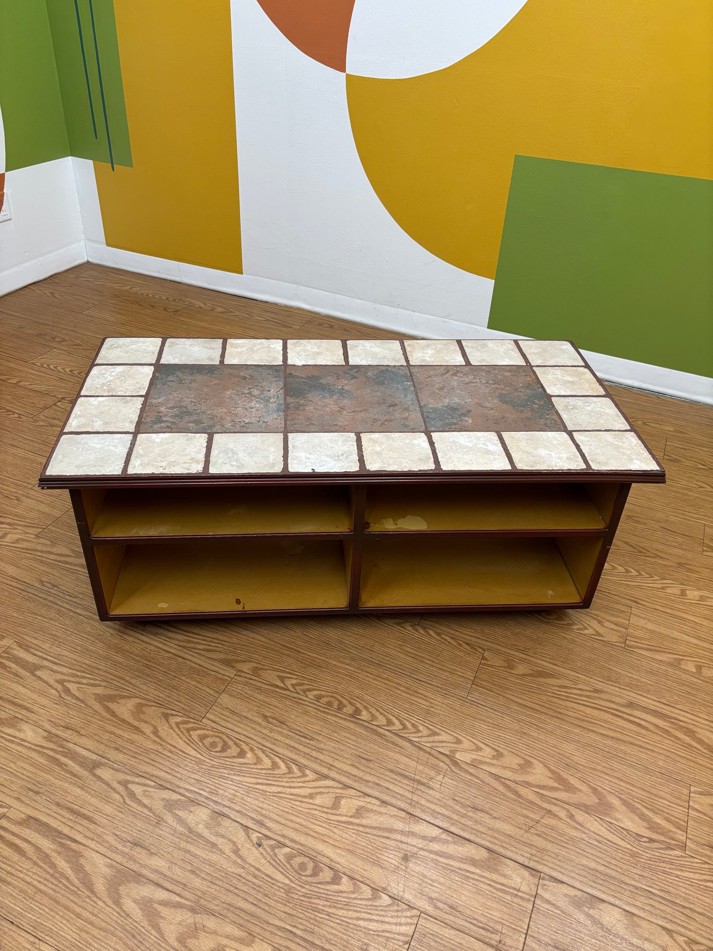 Tile Wood Coffee Table