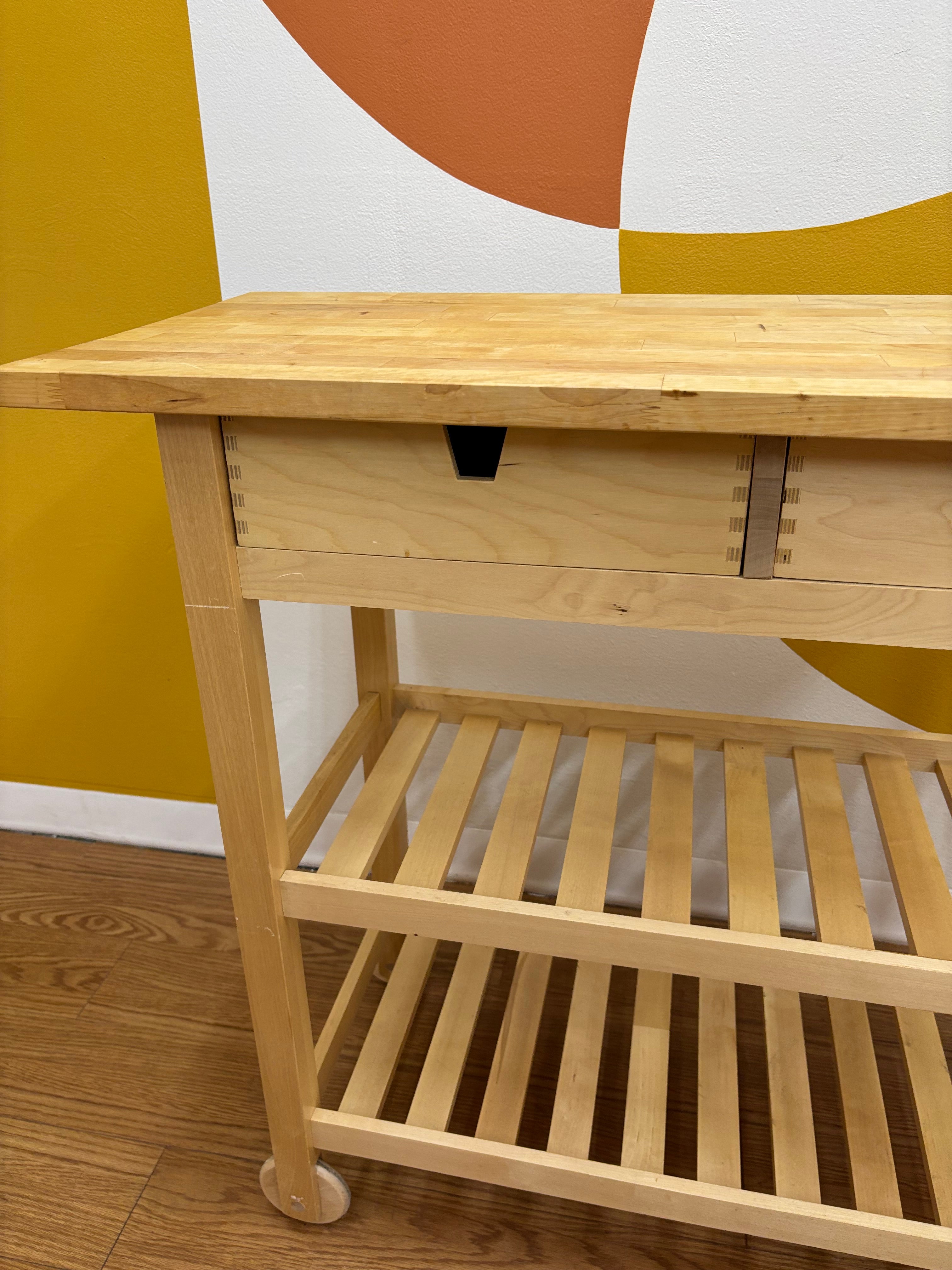 Wood Kitchen Cart