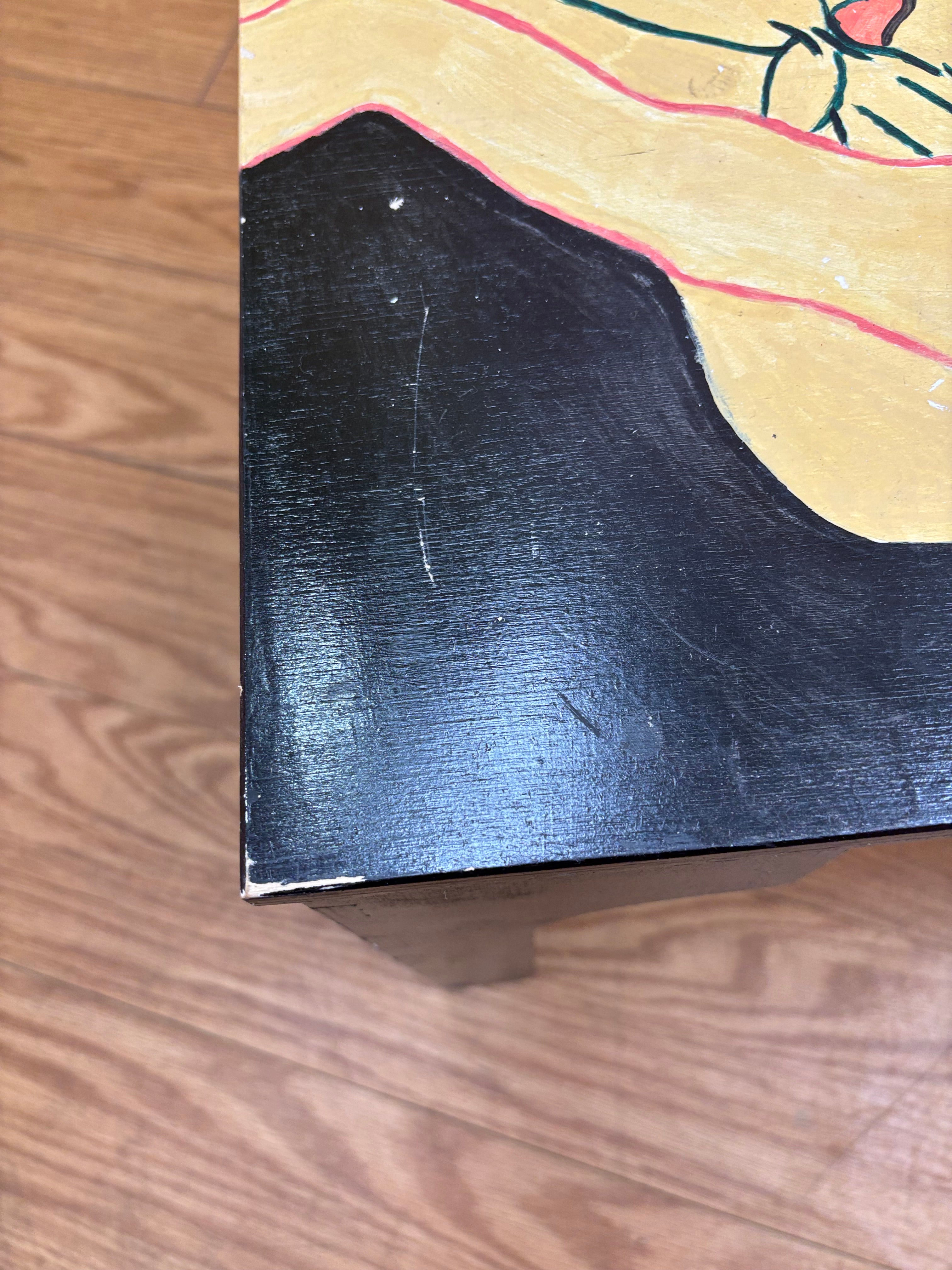 Small Hand Painted Side Table